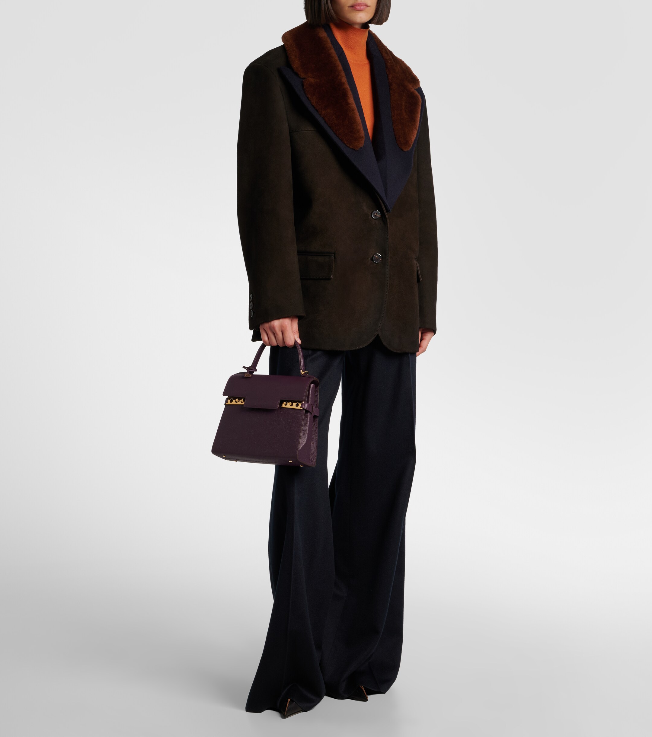 Delvaux Tempête Medium leather tote bag thumbnail