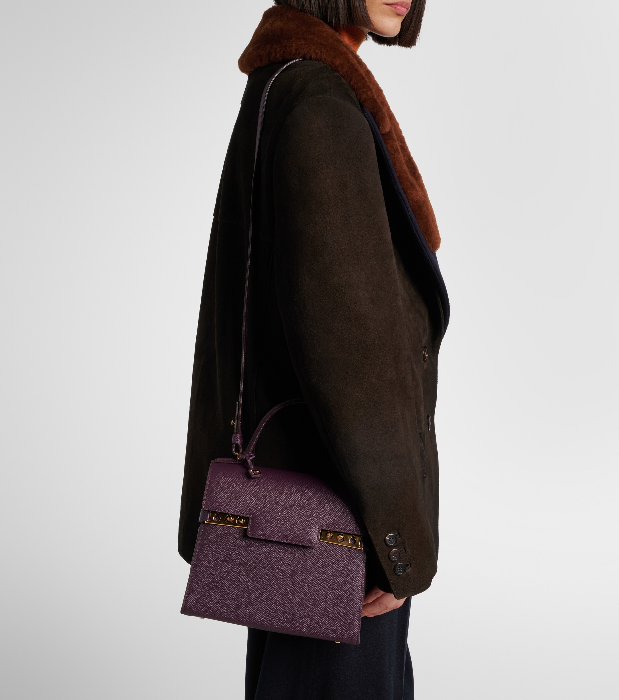 Delvaux Tempête Medium leather tote bag thumbnail
