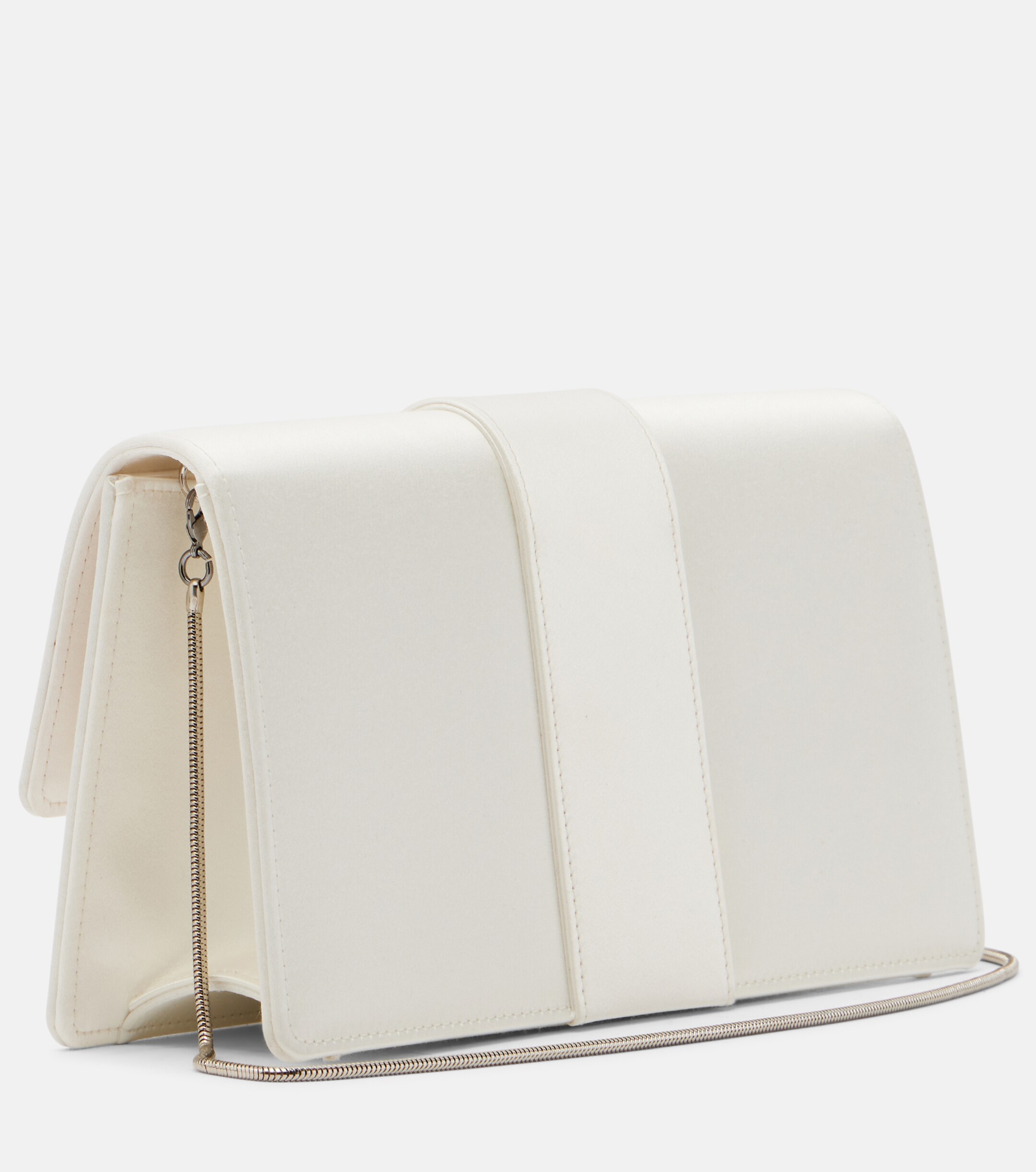 MANOLO BLAHNIK Maycapjou embellished satin clutch