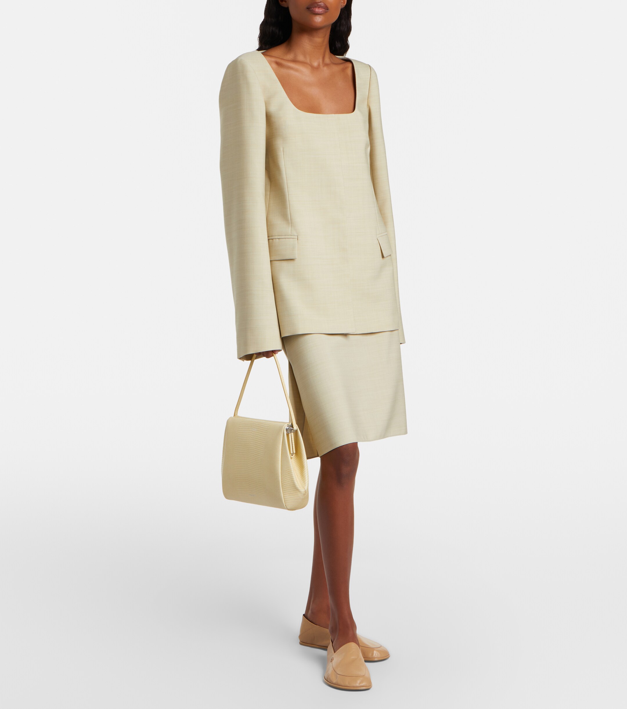 Calvin Klein Collection Tina Small snake-effect leather shoulder bag