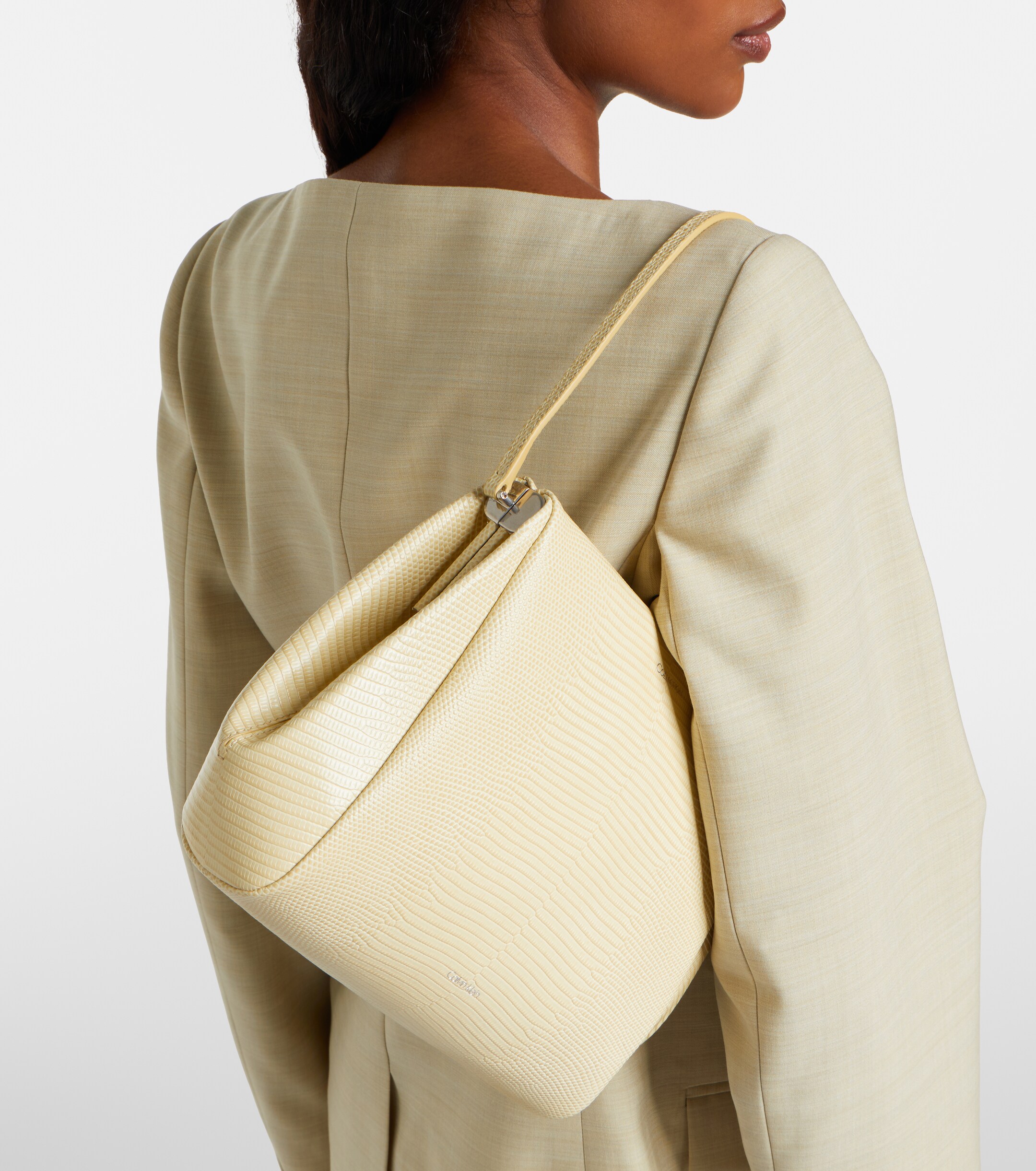 Calvin Klein Collection Tina Small snake-effect leather shoulder bag