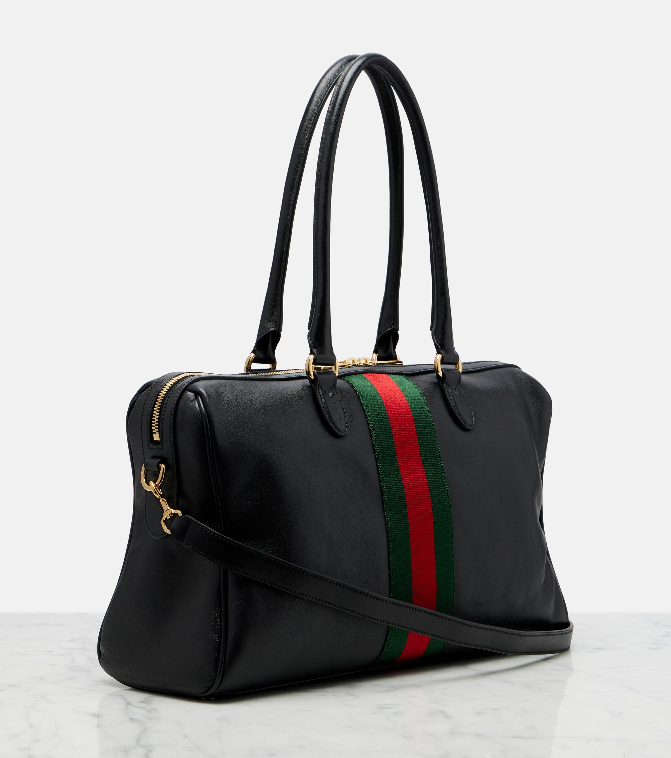 Gucci Borsetto Large leather bowling bag