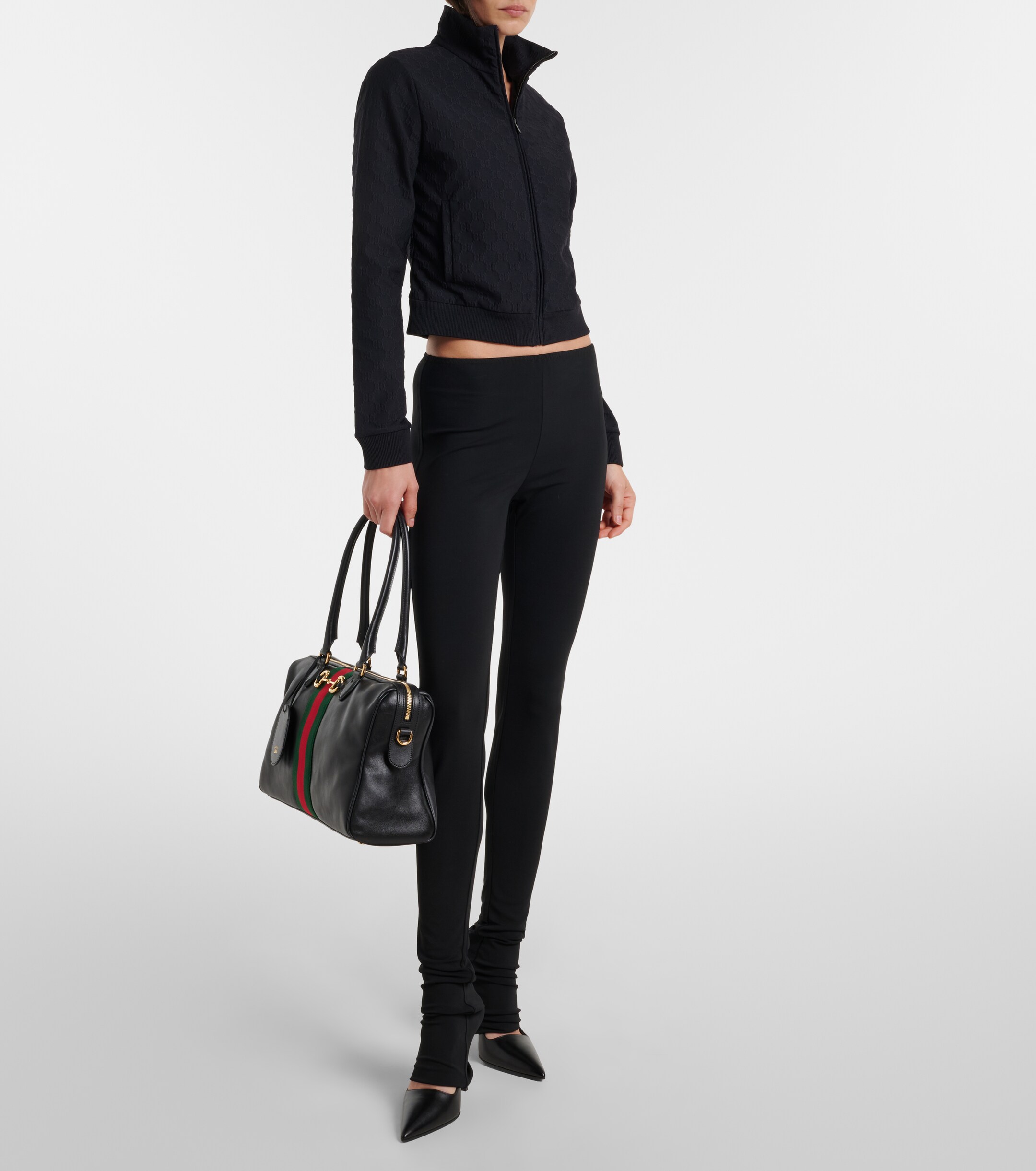 Gucci Borsetto Large leather bowling bag