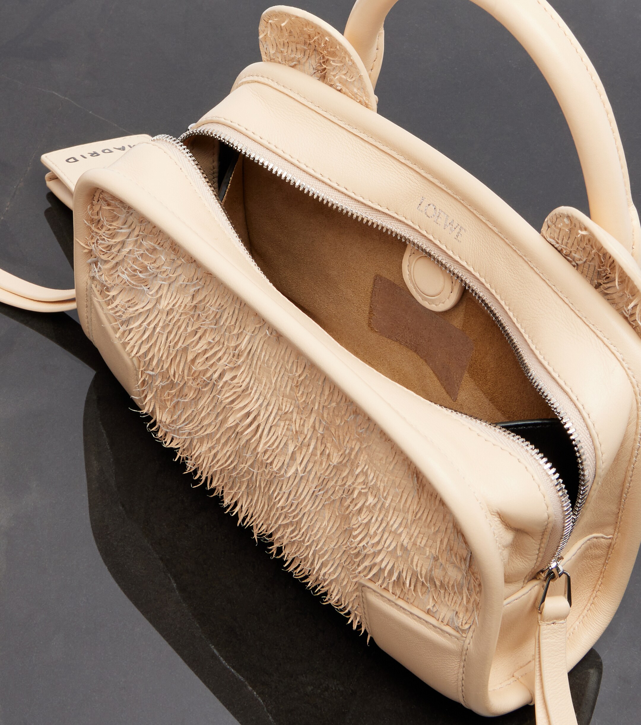 Loewe Amazona 180 Lion Fringed Cut Mini tote bag