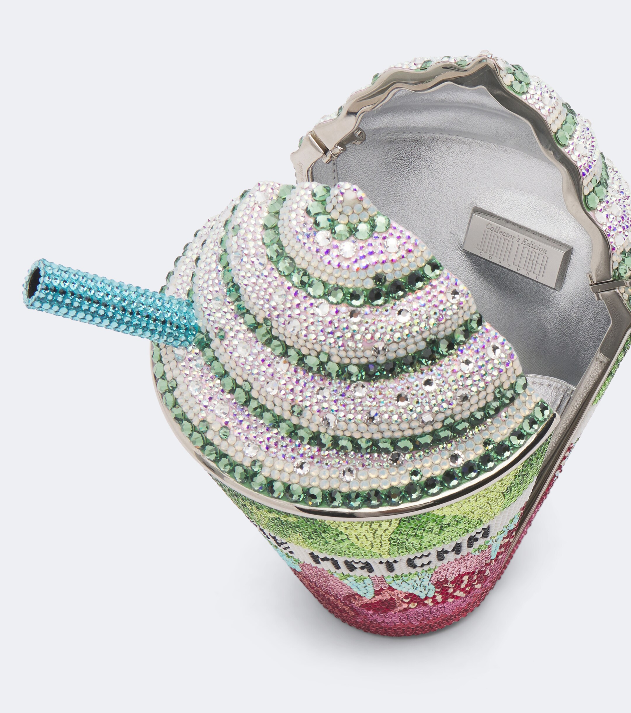 Judith Leiber Couture Judith Leiber Couture Frozen Drink Matcha embellished clutch