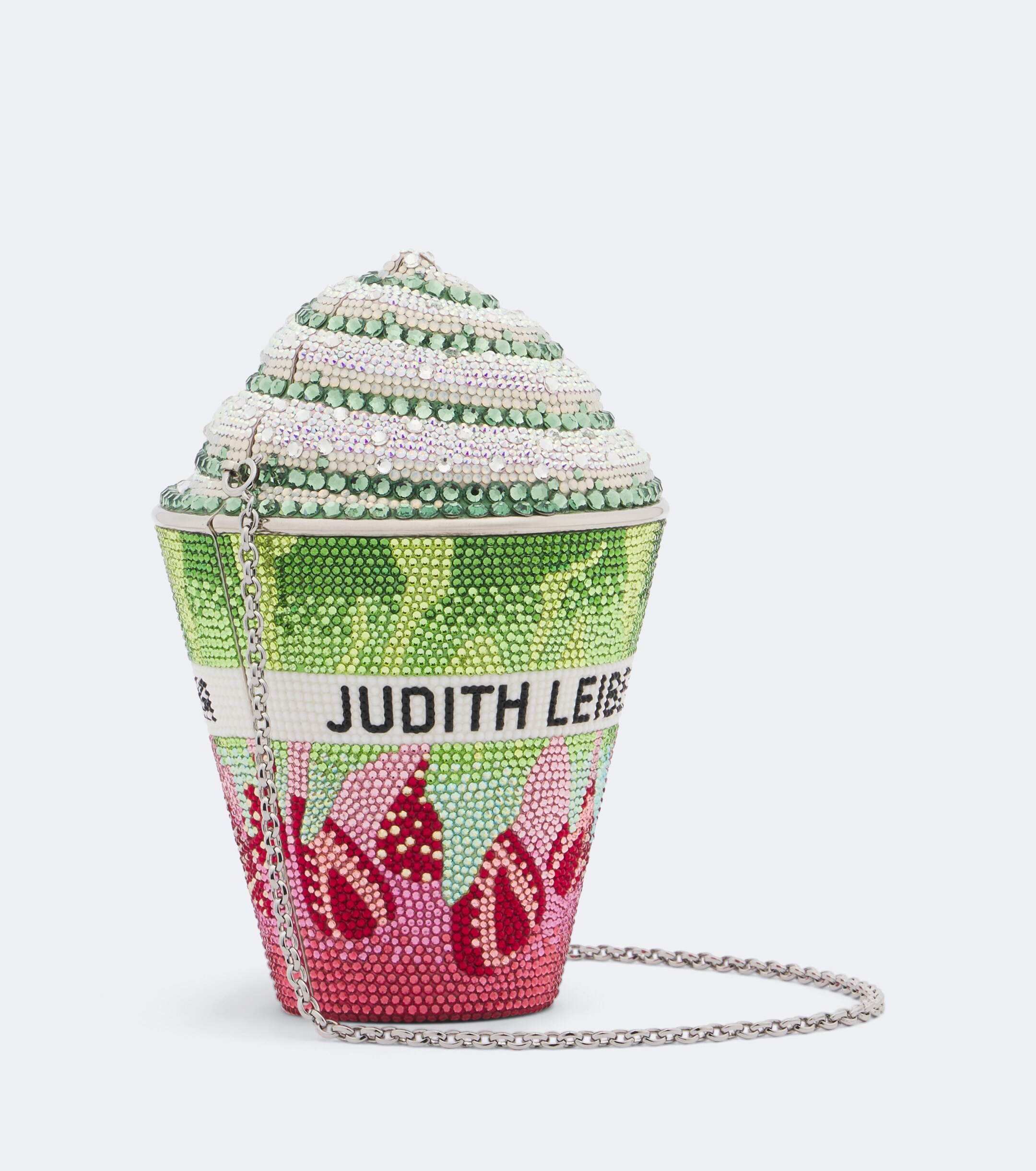 Judith Leiber Couture Judith Leiber Couture Frozen Drink Matcha embellished clutch