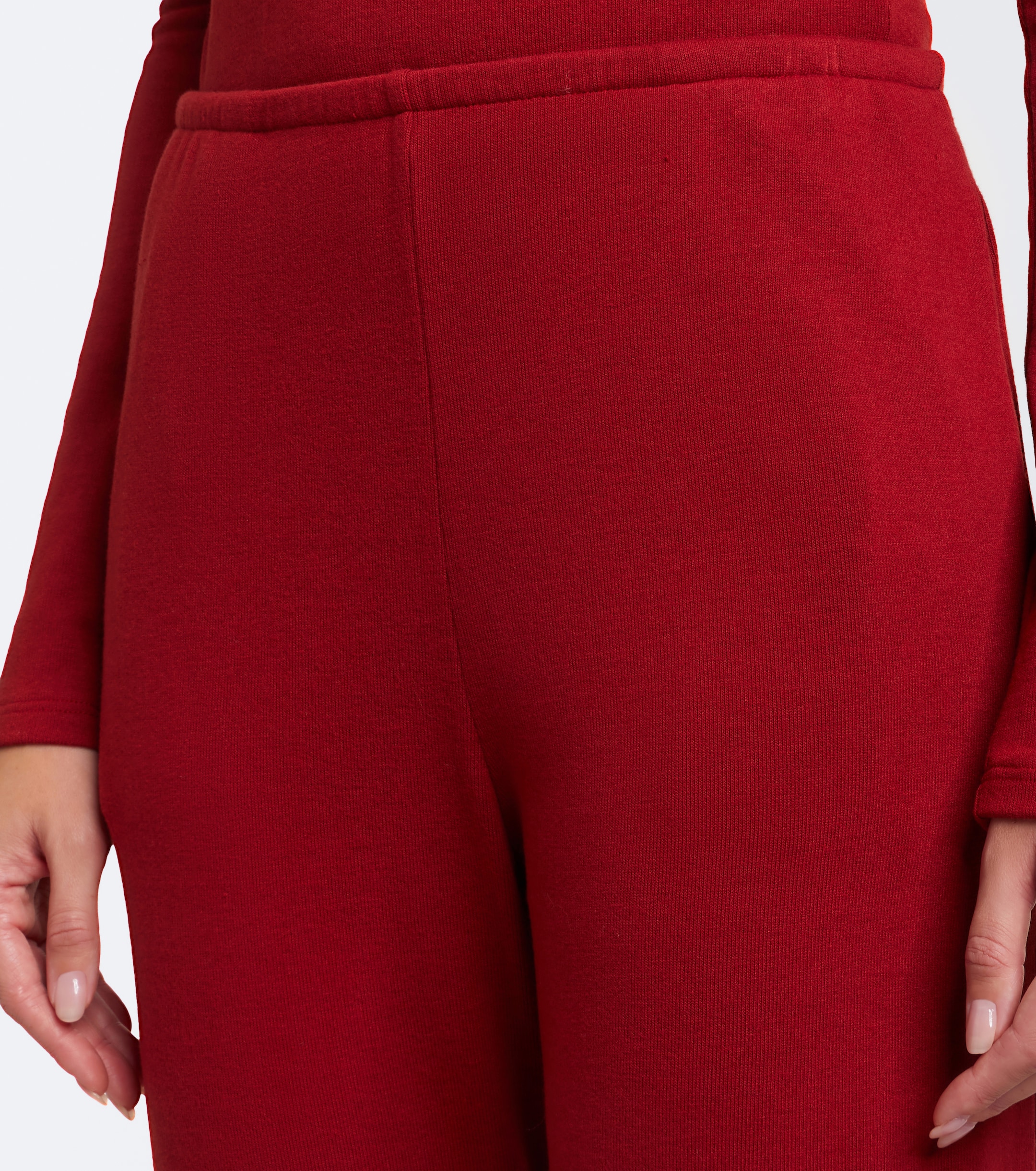 LESET Leset Lauren jersey wide-leg pants