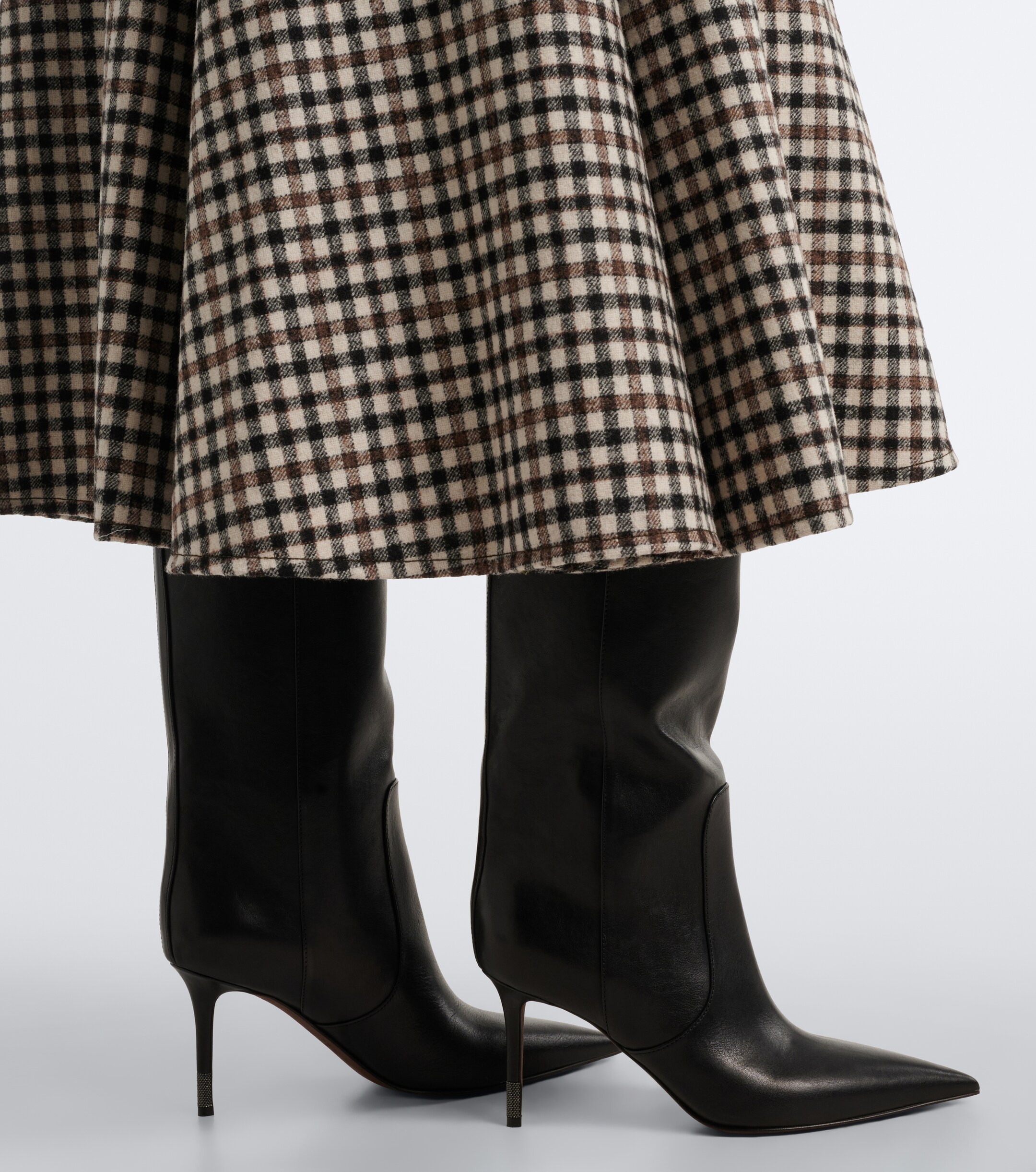 Brunello Cucinelli Brunello Cucinelli Monili leather knee-high boots