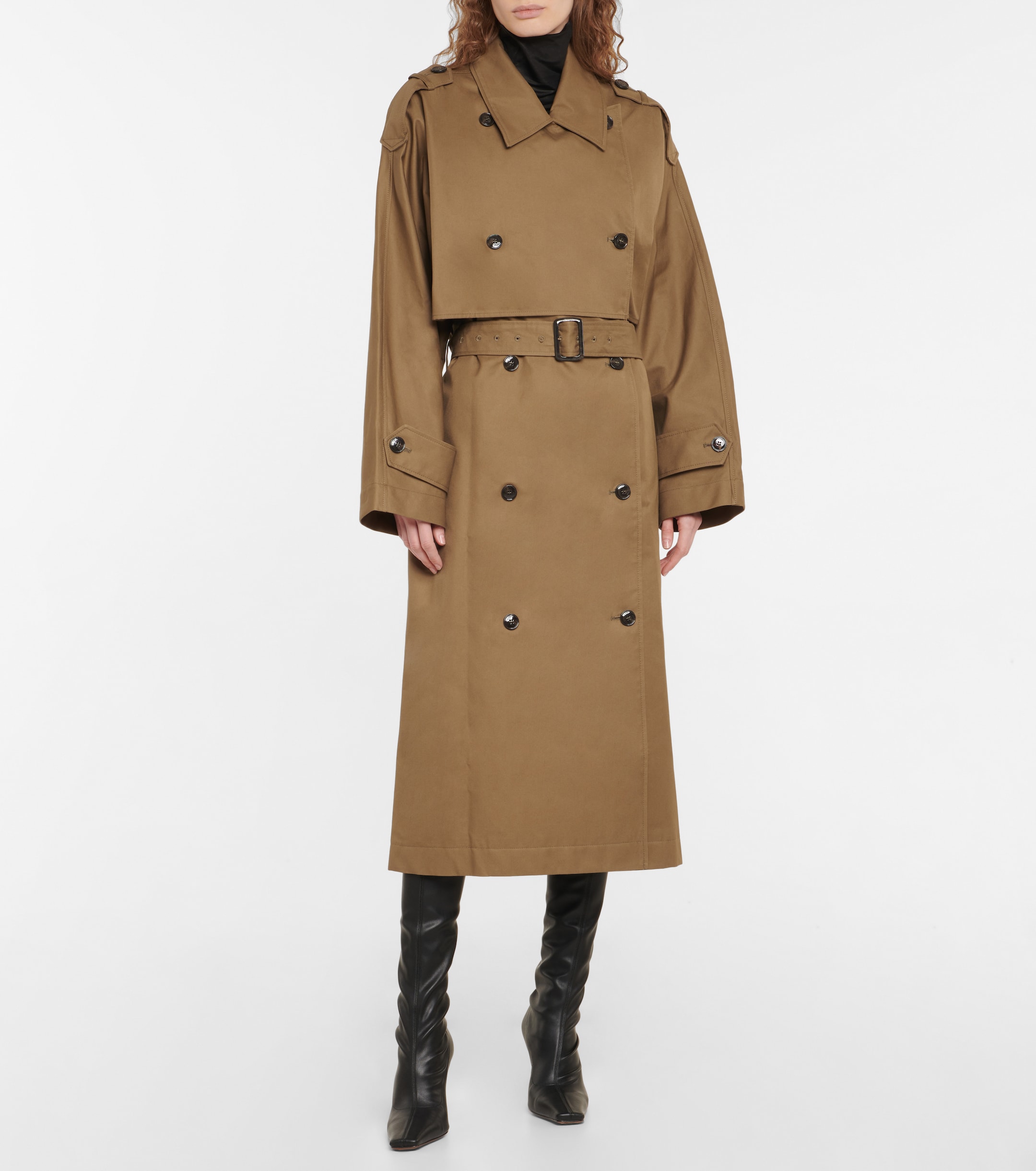 TOTEME Cotton trench coat Plush