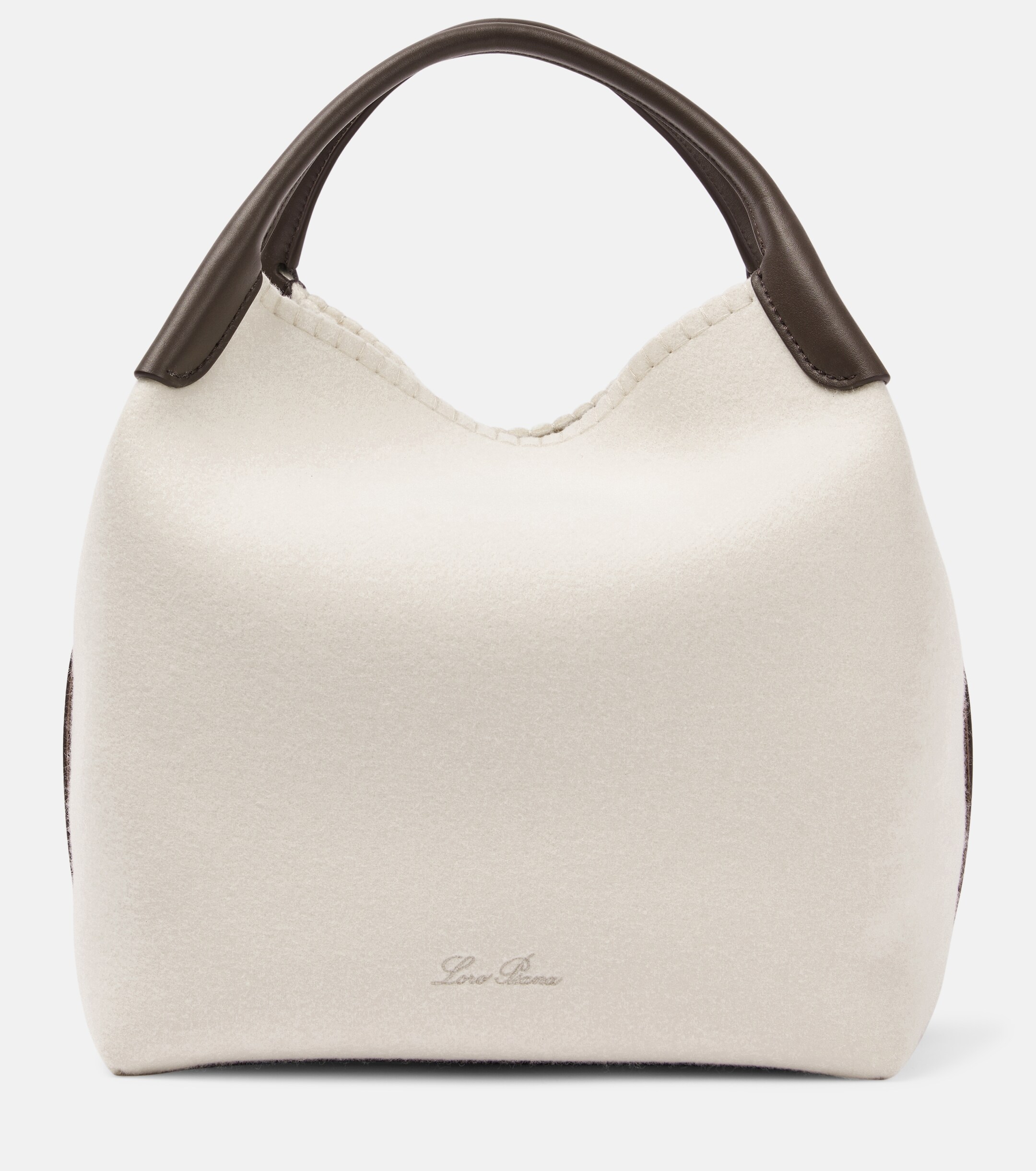 Loro Piana Bale Large cashmere bucket bag