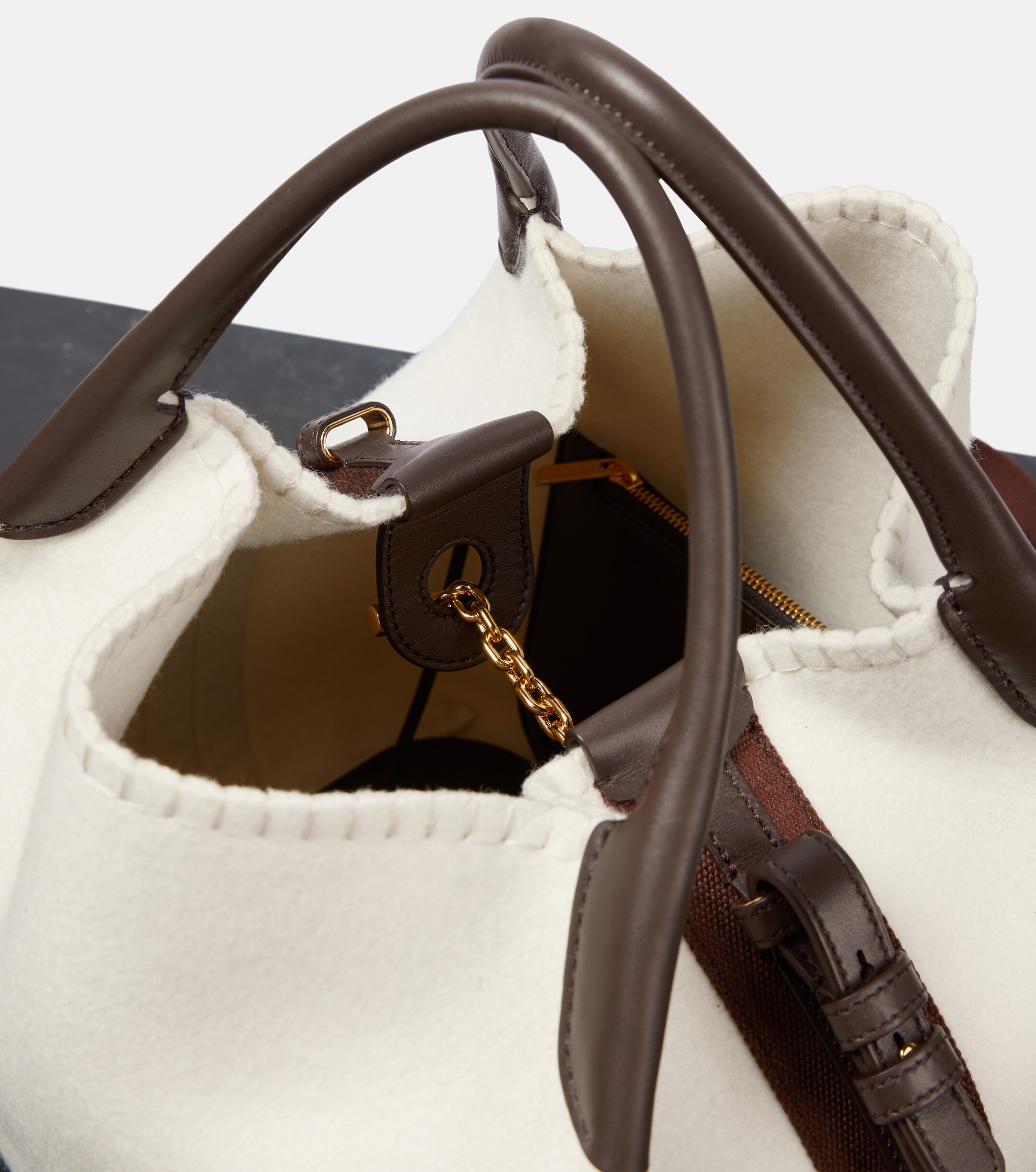 Loro Piana Bale Large cashmere bucket bag