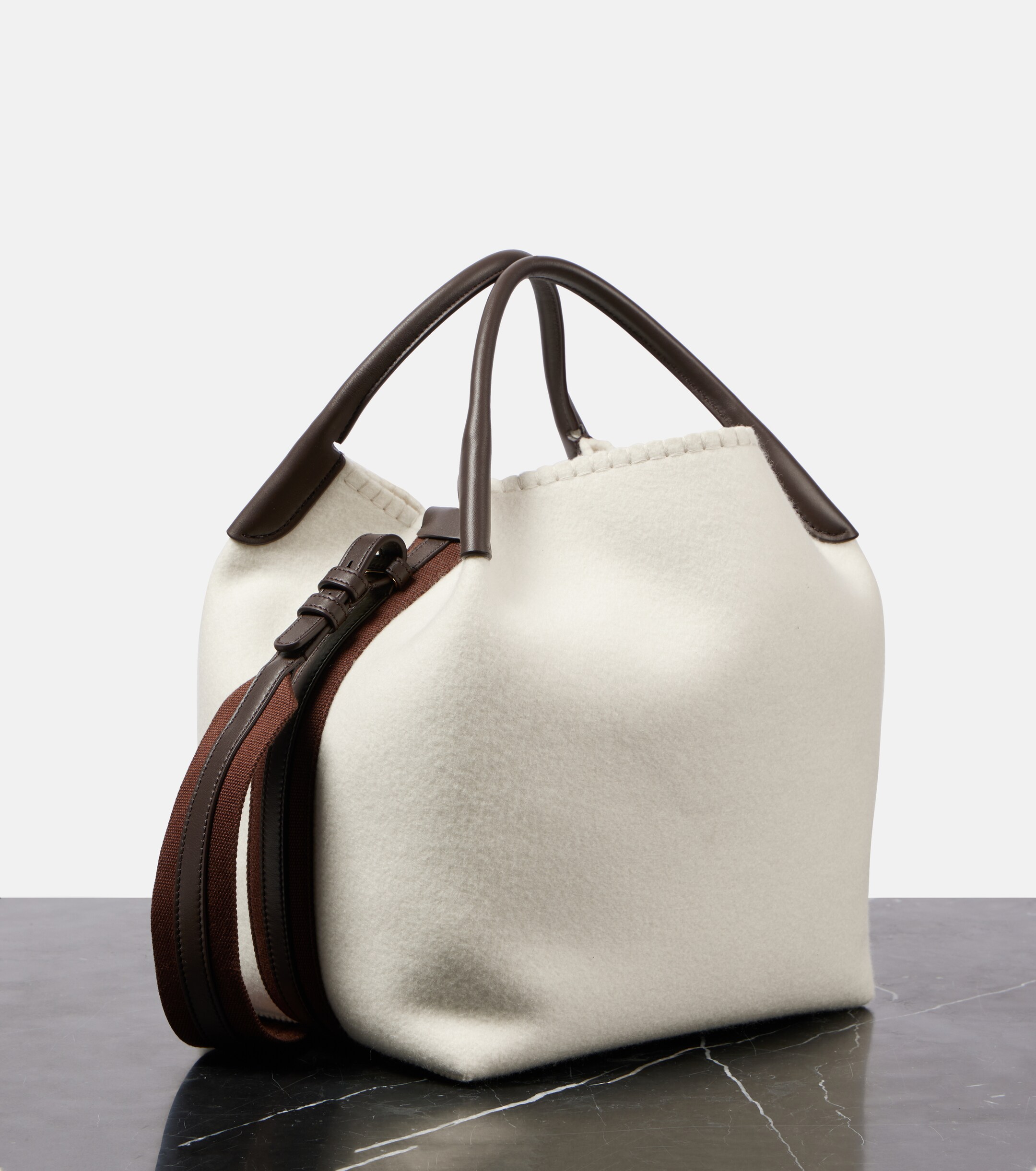 Loro Piana Bale Large cashmere bucket bag