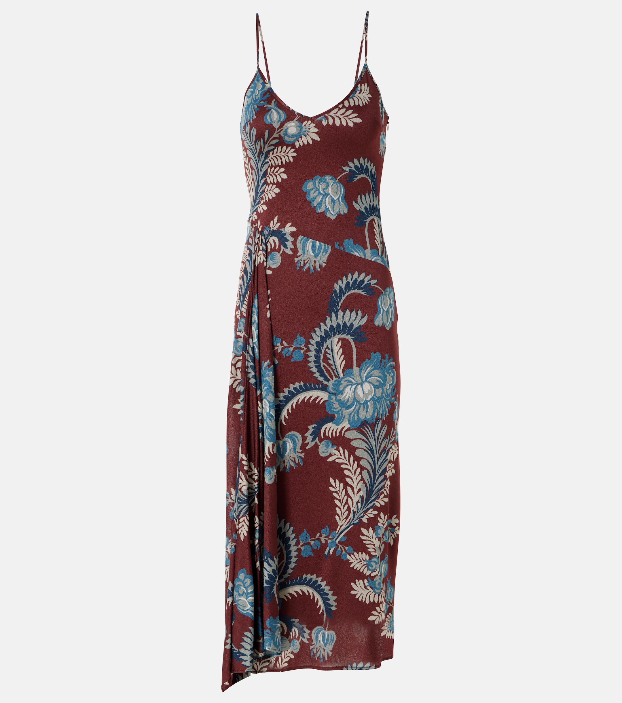 Etro Floral satin midi dress thumbnail