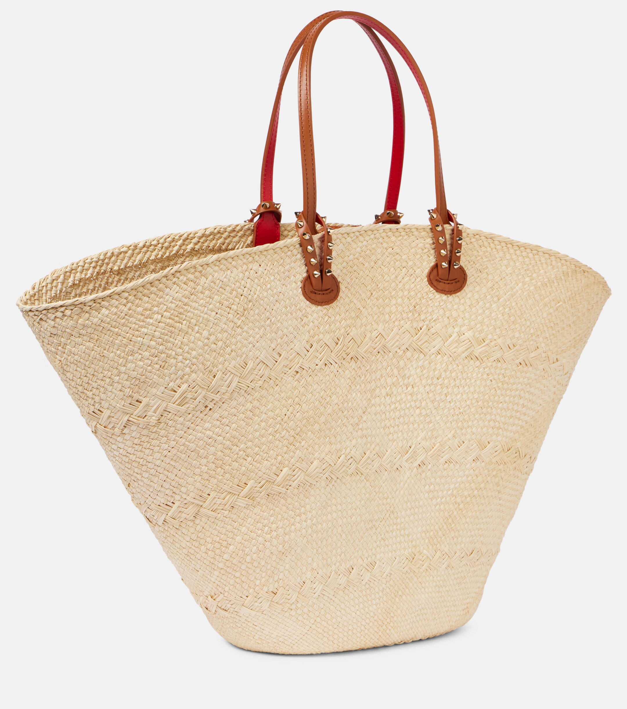CHRISTIAN LOUBOUTIN Cabata Large raffia tote bag