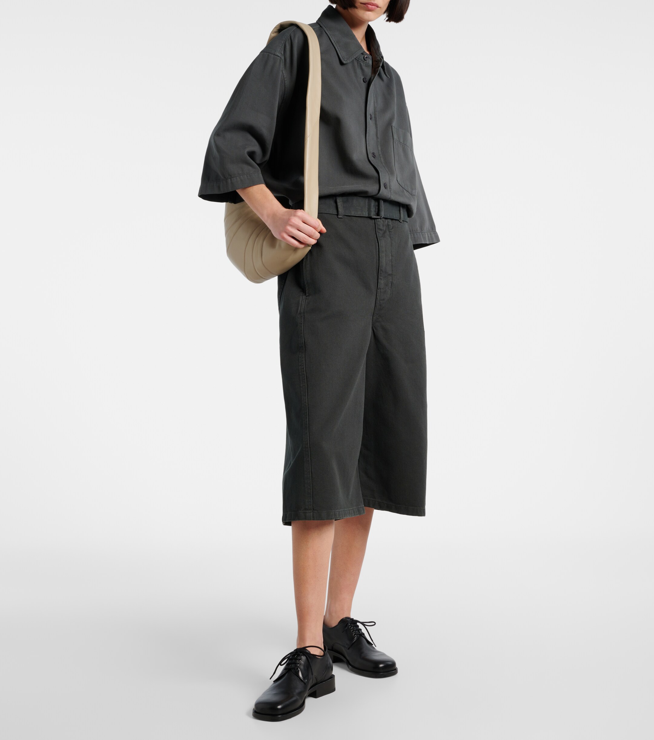 Lemaire - Twisted denim shorts | Plush
