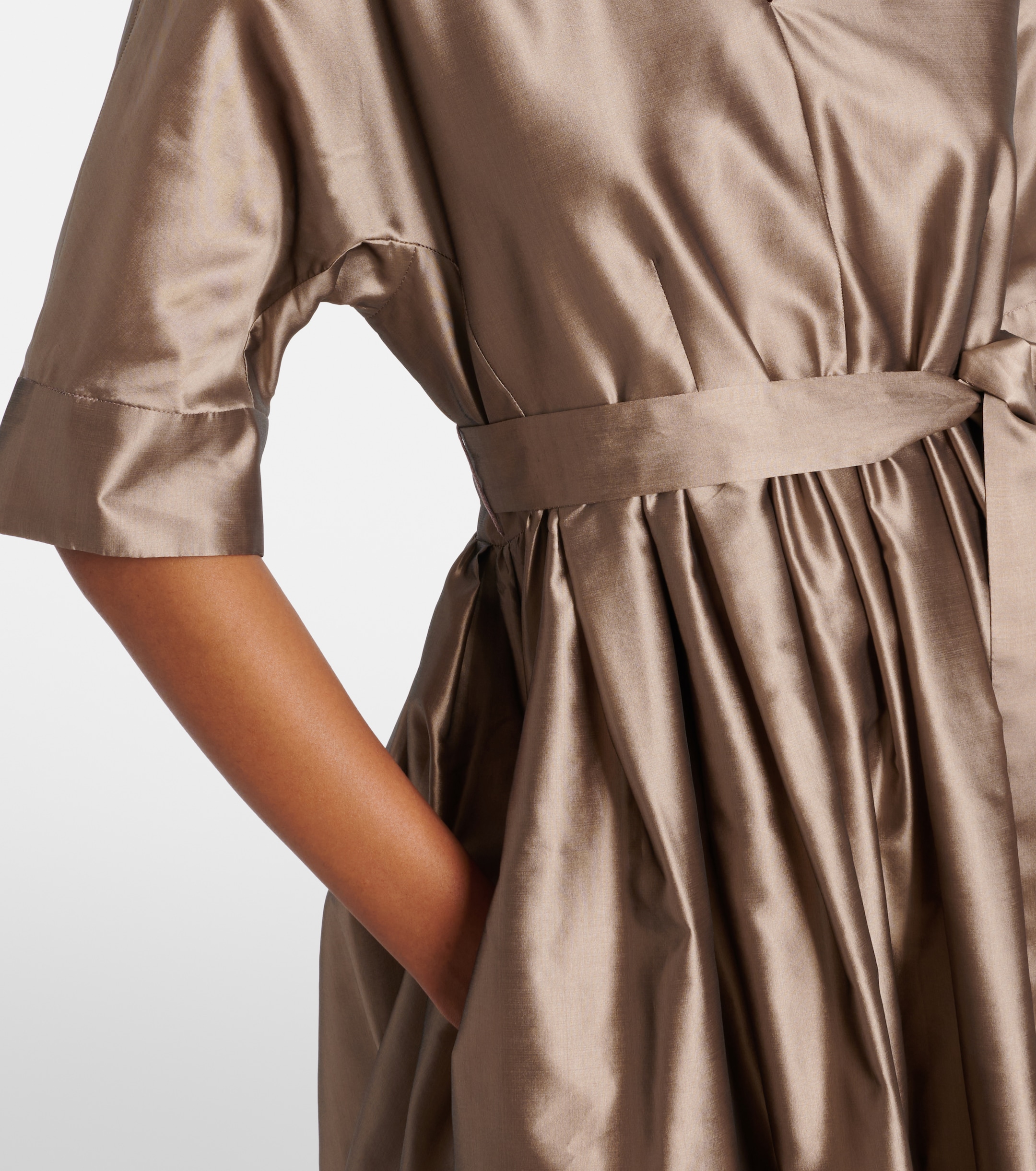 S Max Mara Viola satin midi dress