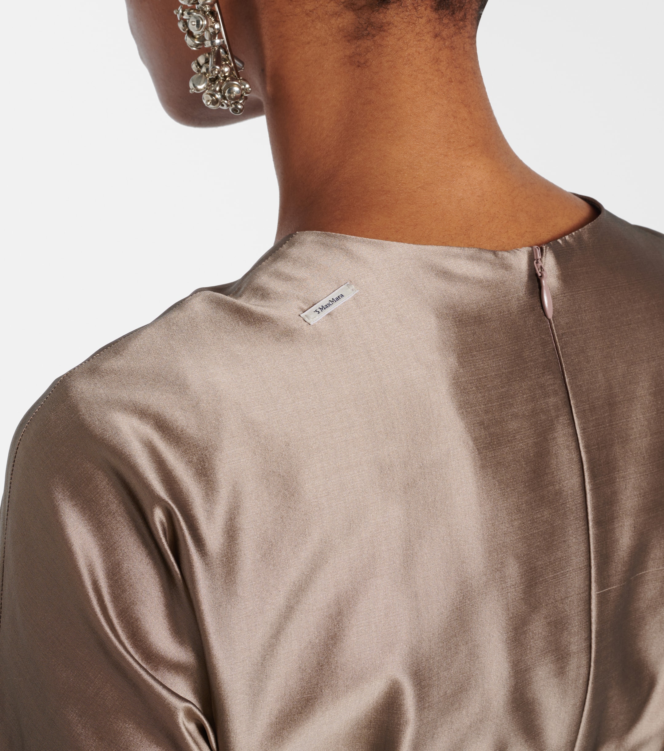 S Max Mara Viola satin midi dress