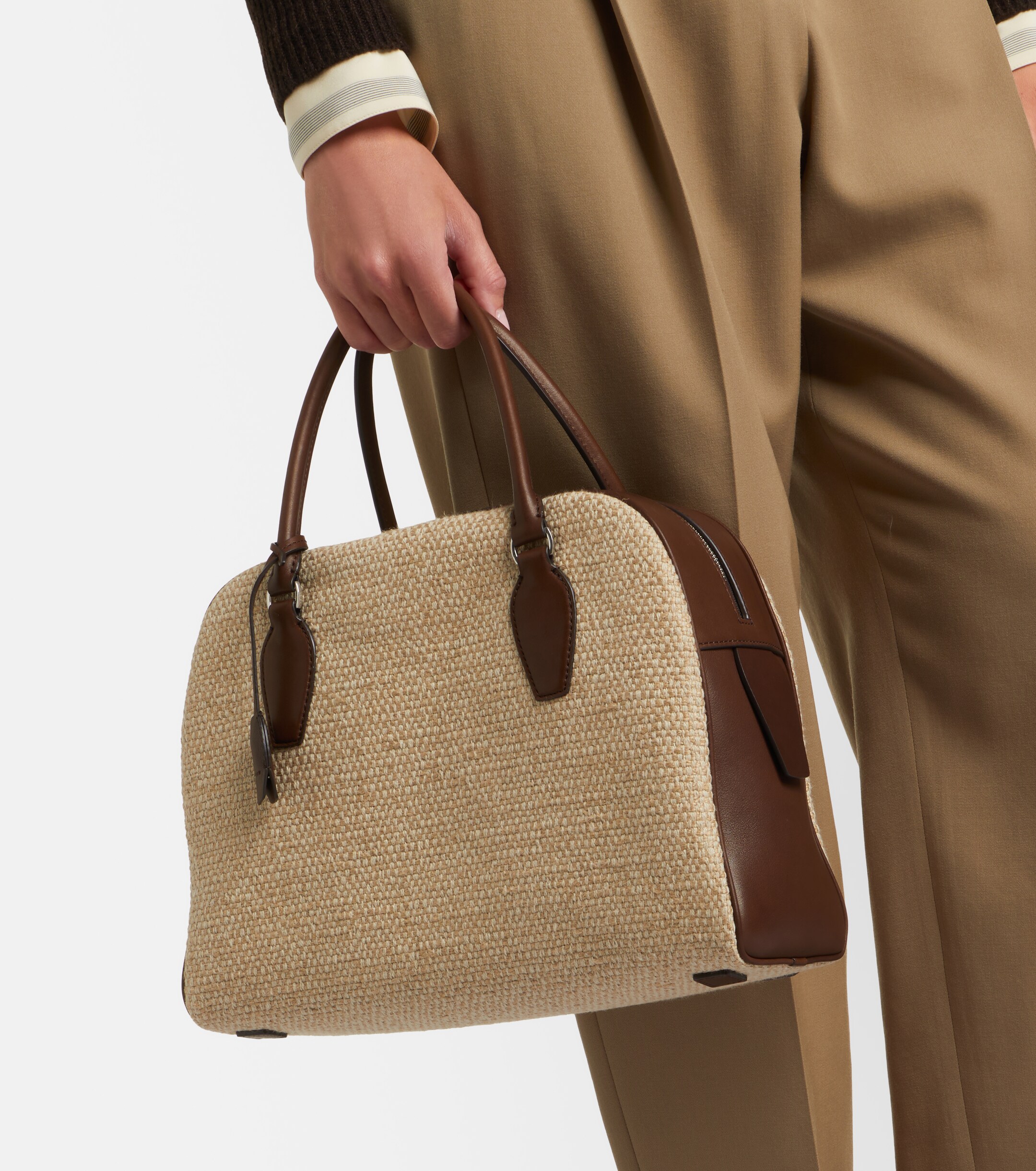 The Row India 12.00 Small leather top-handle bag