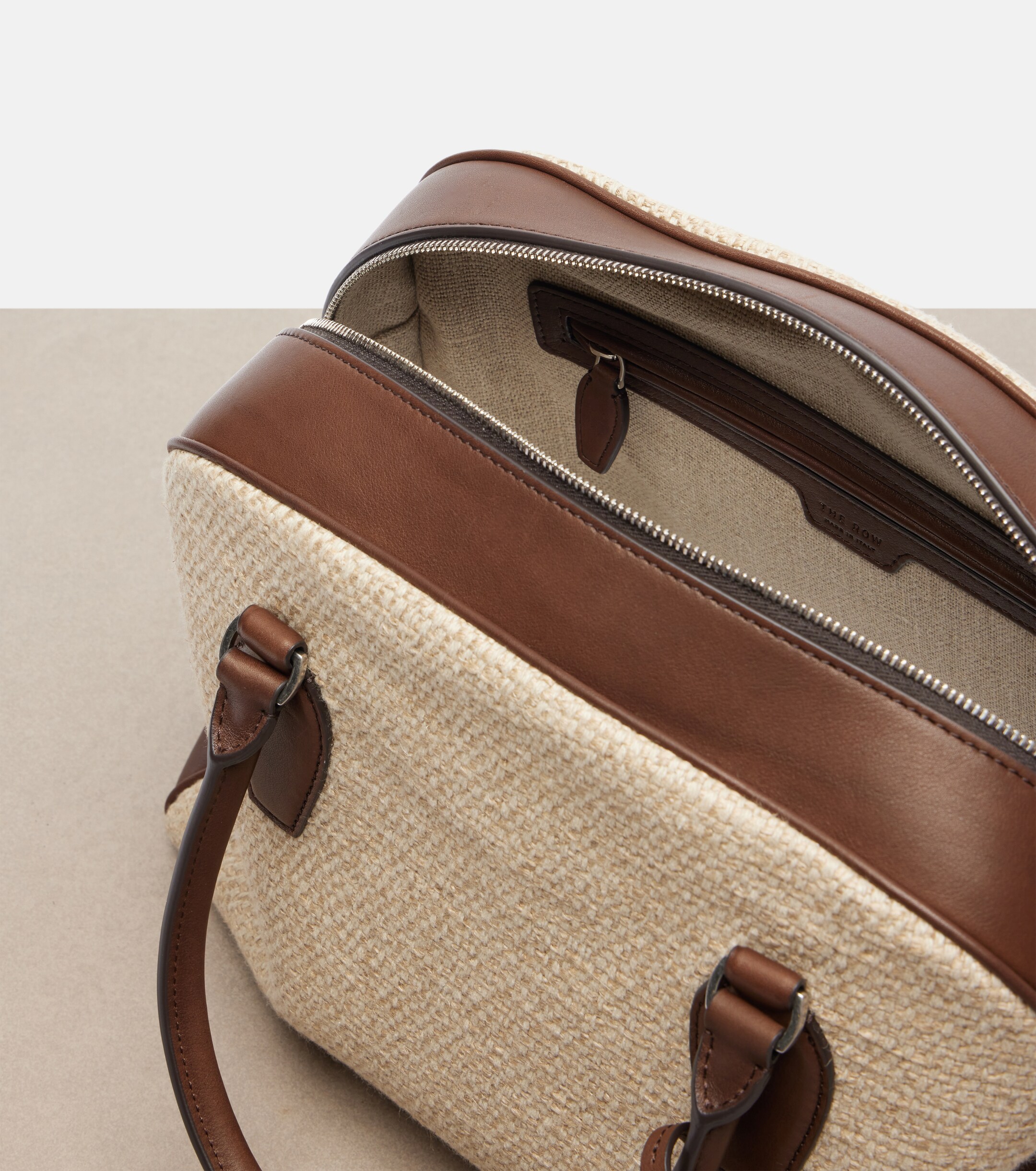 The Row India 12.00 Small leather top-handle bag
