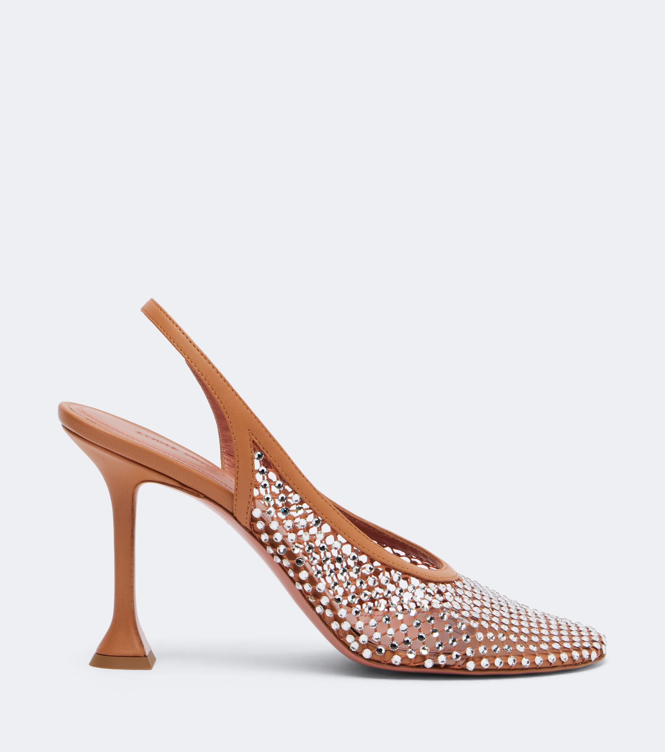 AMINA MUADDI Amina Muaddi Dolly crystal embellished slingback pumps