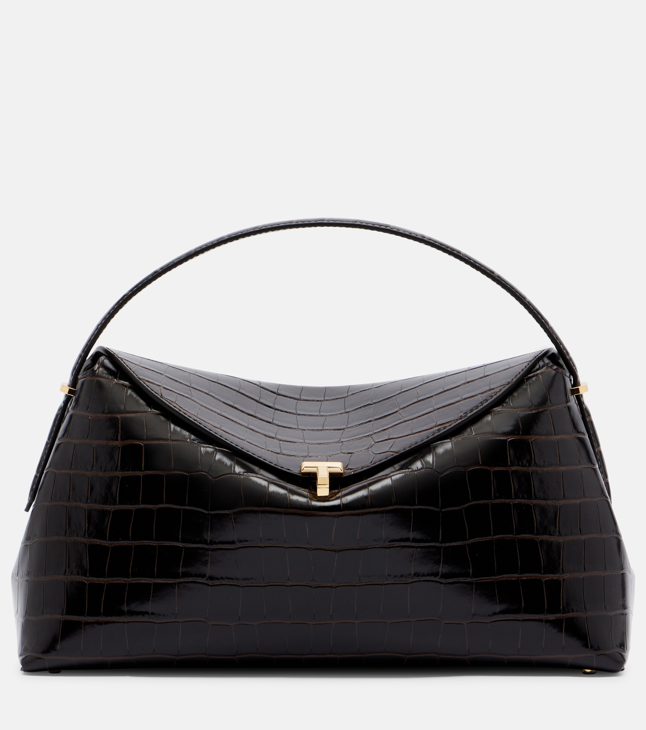 TOTEME T-Lock croc-effect leather tote bag