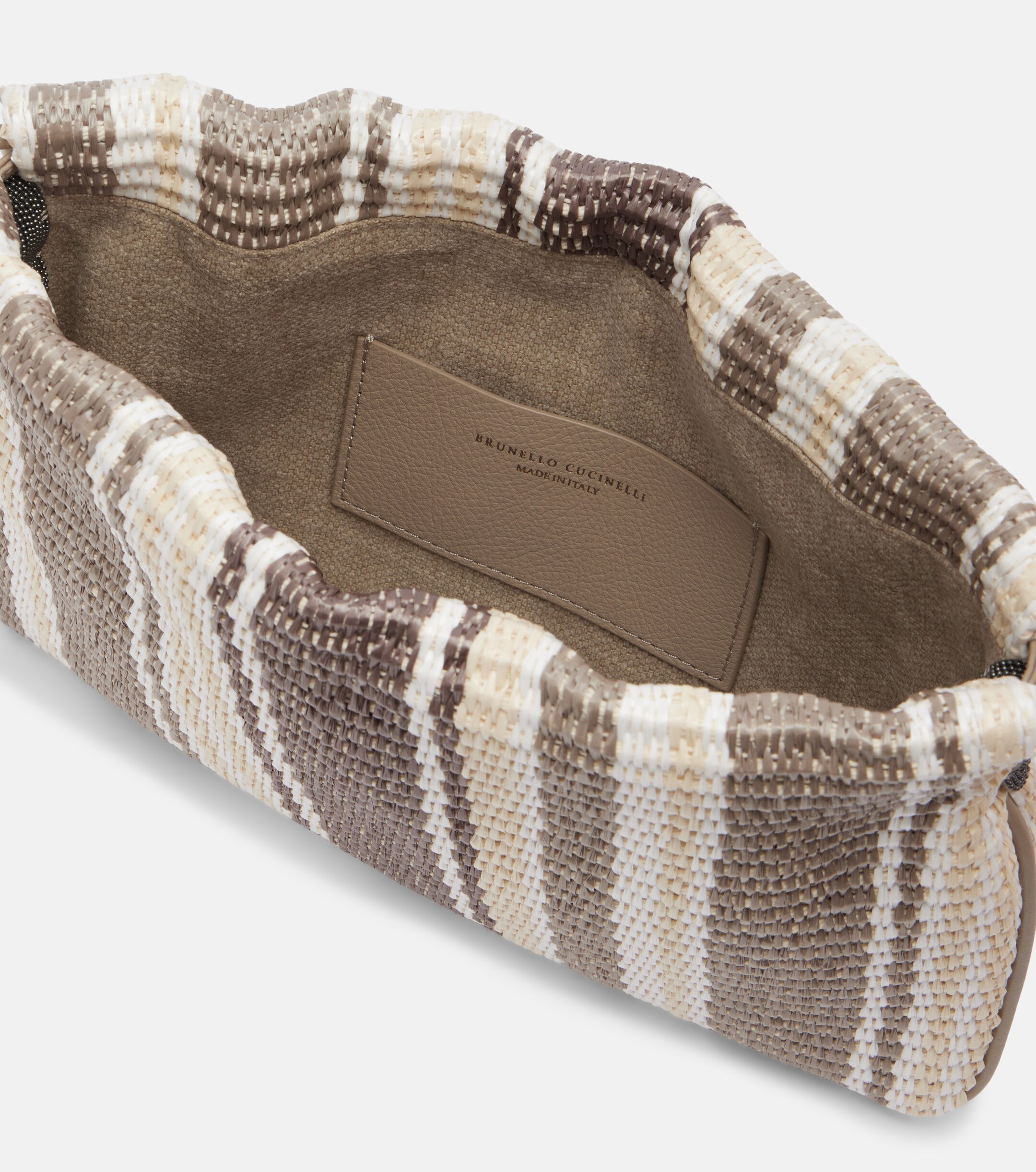 Brunello Cucinelli Mellow Small striped crossbody bag
