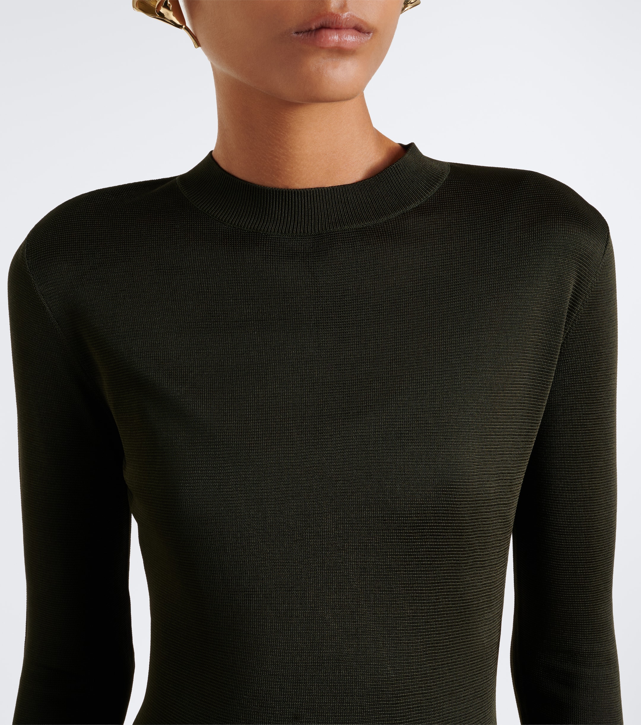 Carolina Herrera Carolina Herrera Sequined knitted midi dress