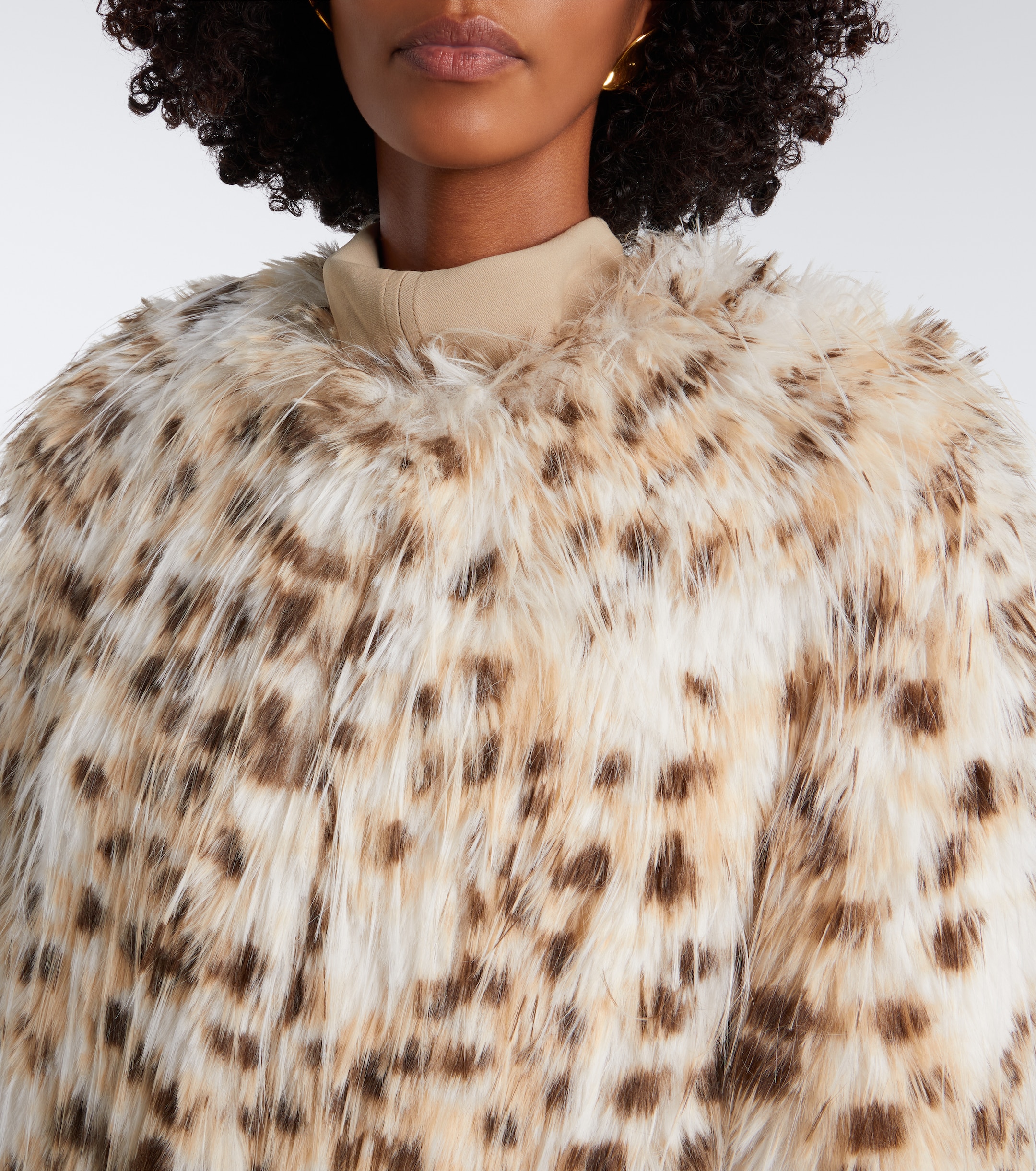 LOULOU DE SAISON Loulou de Saison Eya animal-print coat