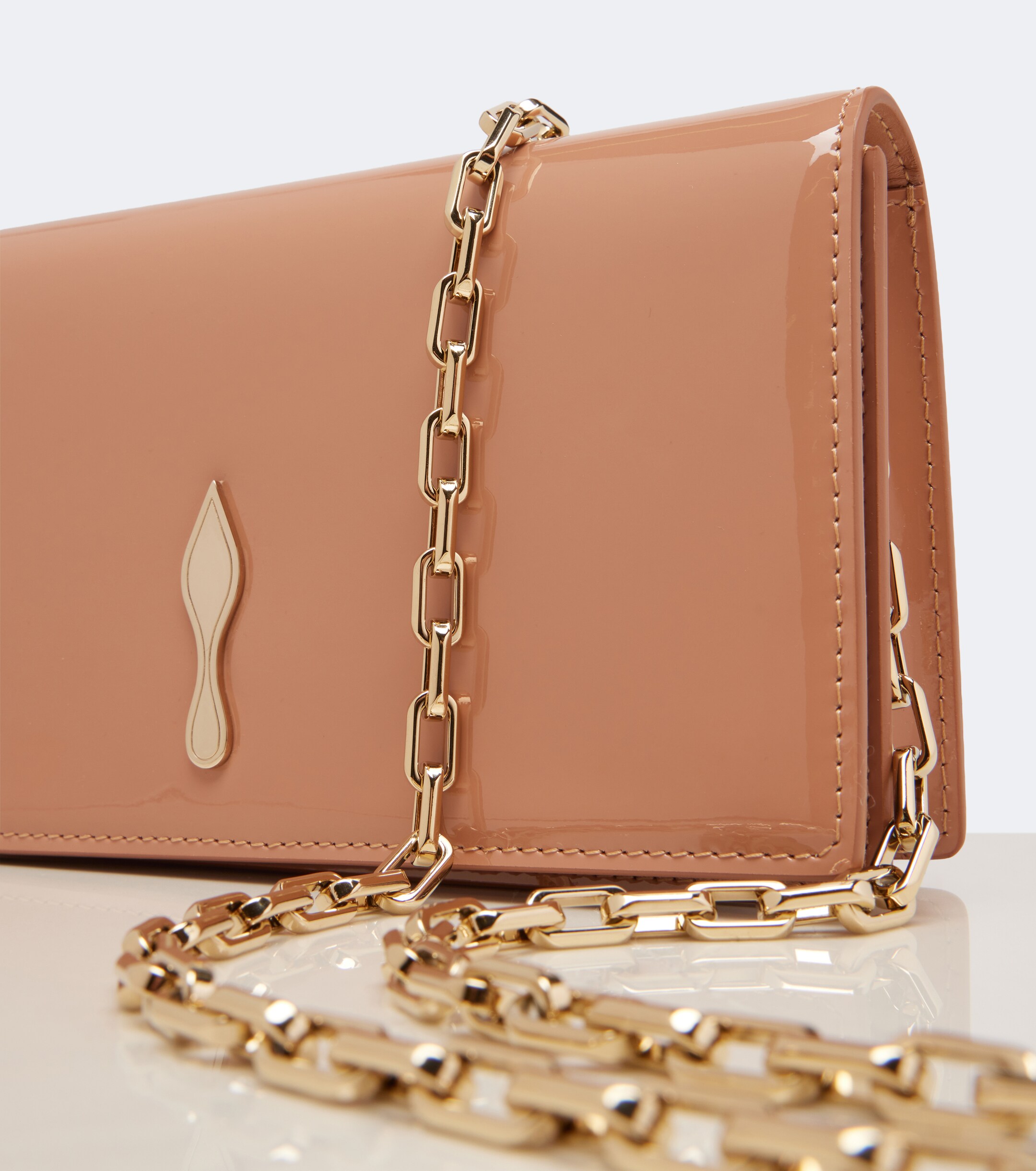 CHRISTIAN LOUBOUTIN Bettina patent leather clutch
