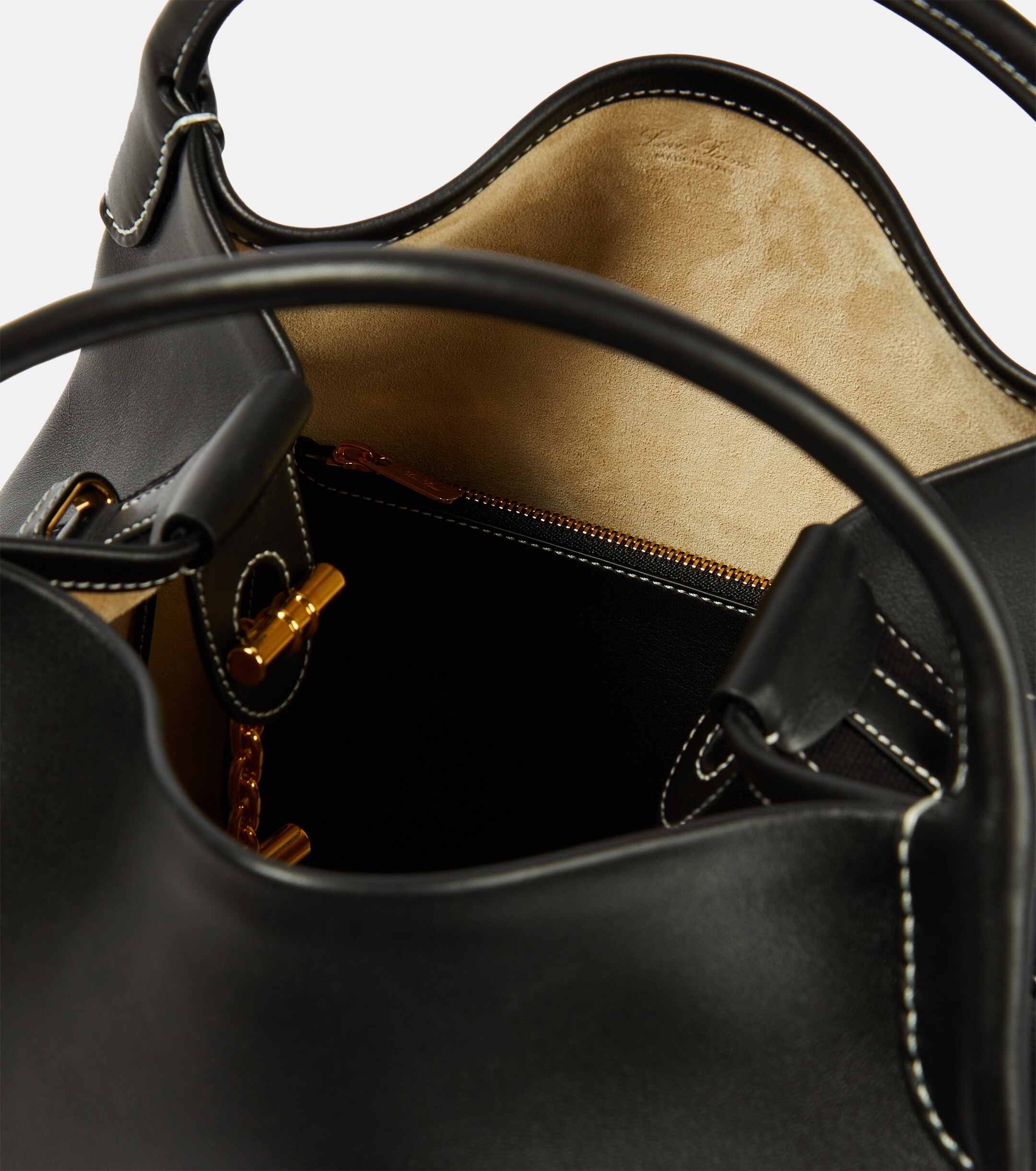 Loro Piana Bale Large leather tote bag