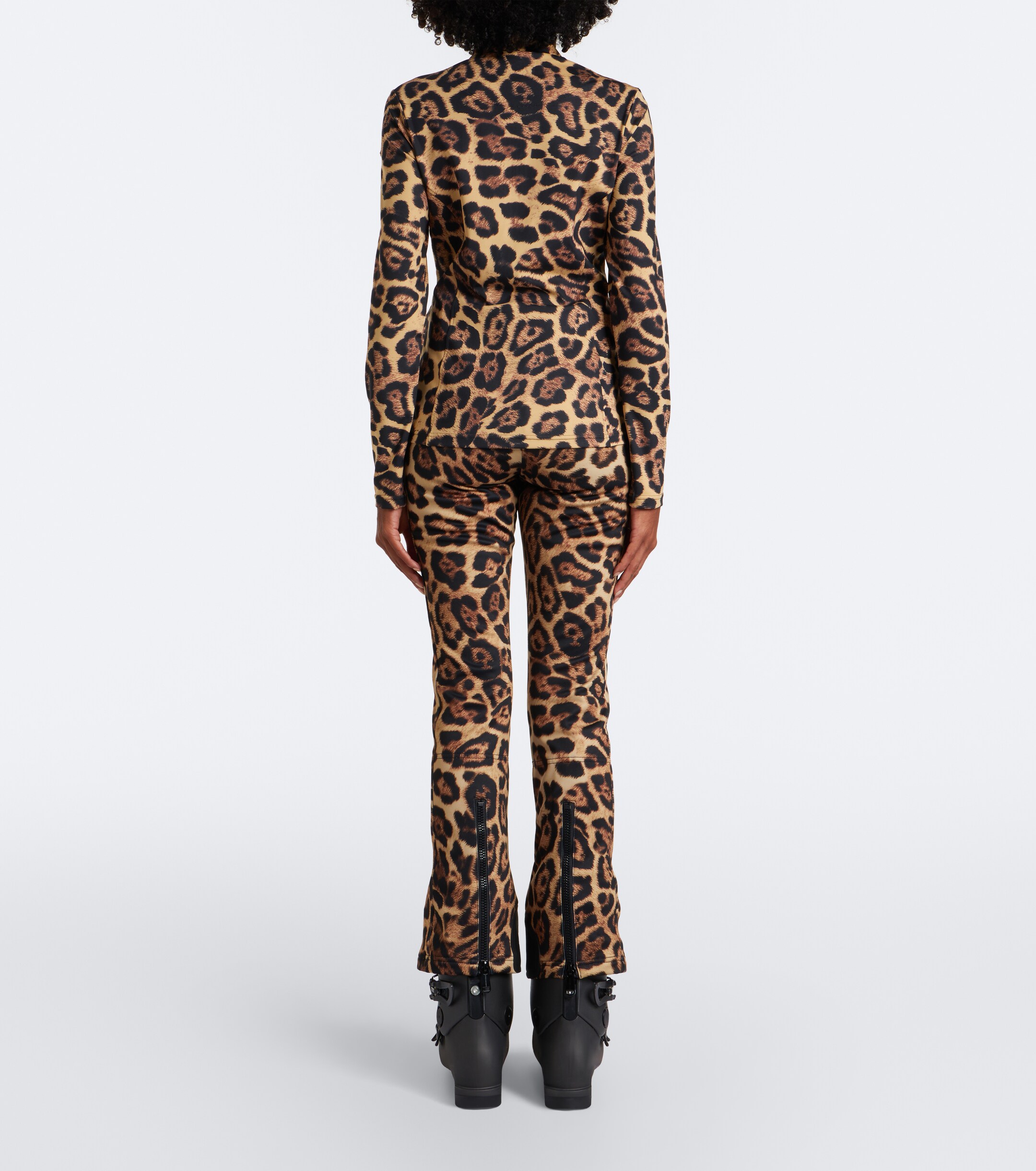 GOLDBERGH Goldbergh Leona leopard-print half-zip ski top