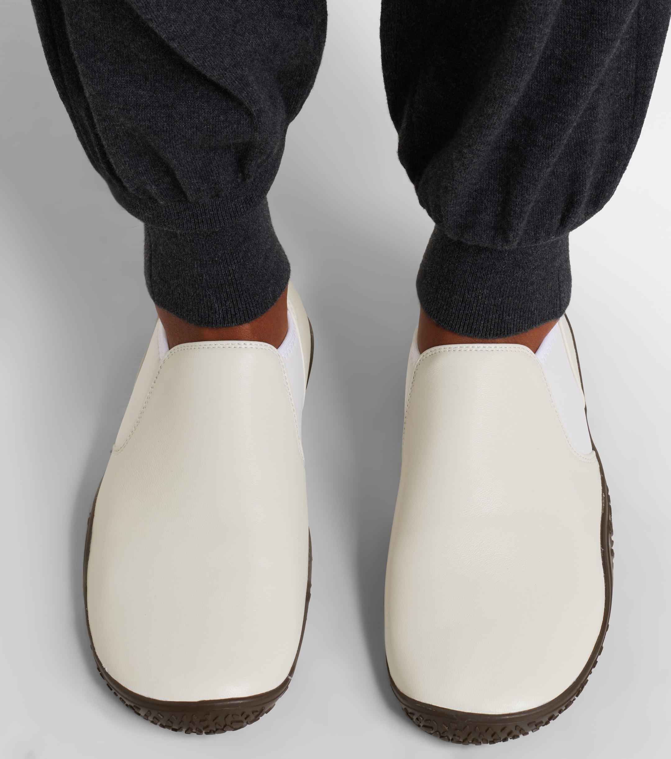 Lemaire Glove leather slip-on sneakers