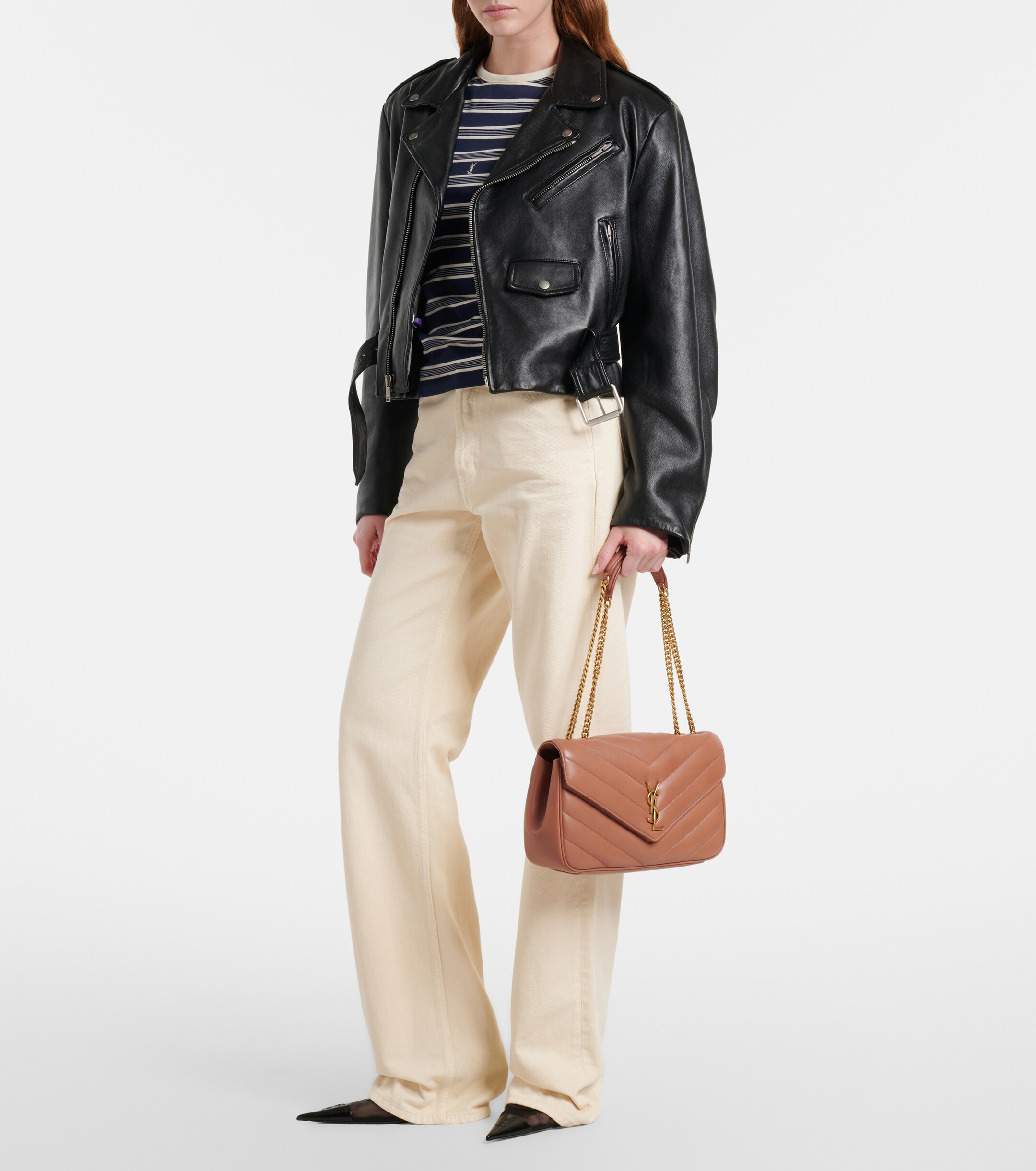 Saint Laurent Loulou Medium leather shoulder bag