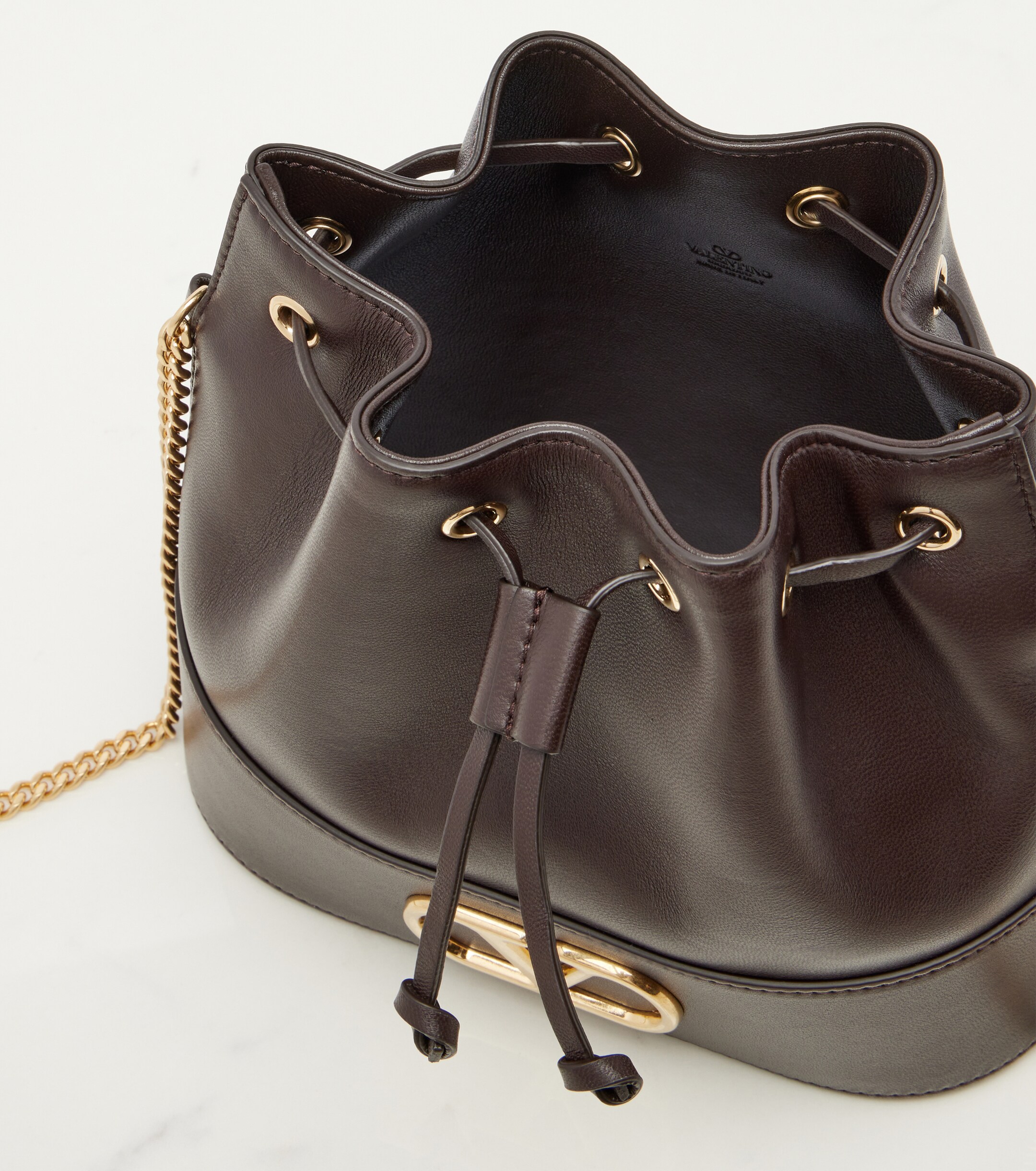 Valentino Garavani VLogo Mini leather bucket bag thumbnail