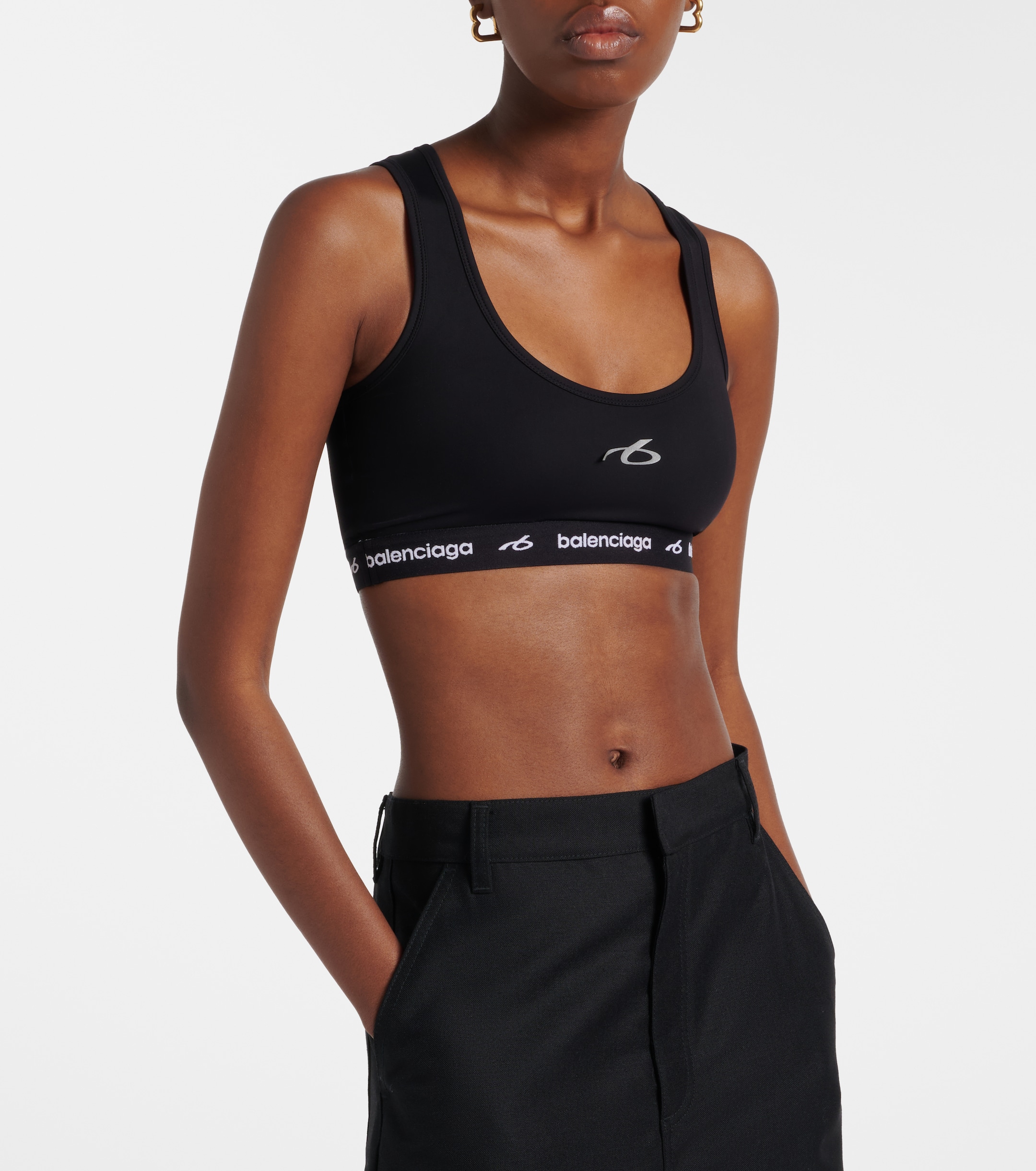 Balenciaga Balenciaga Logo sports bra