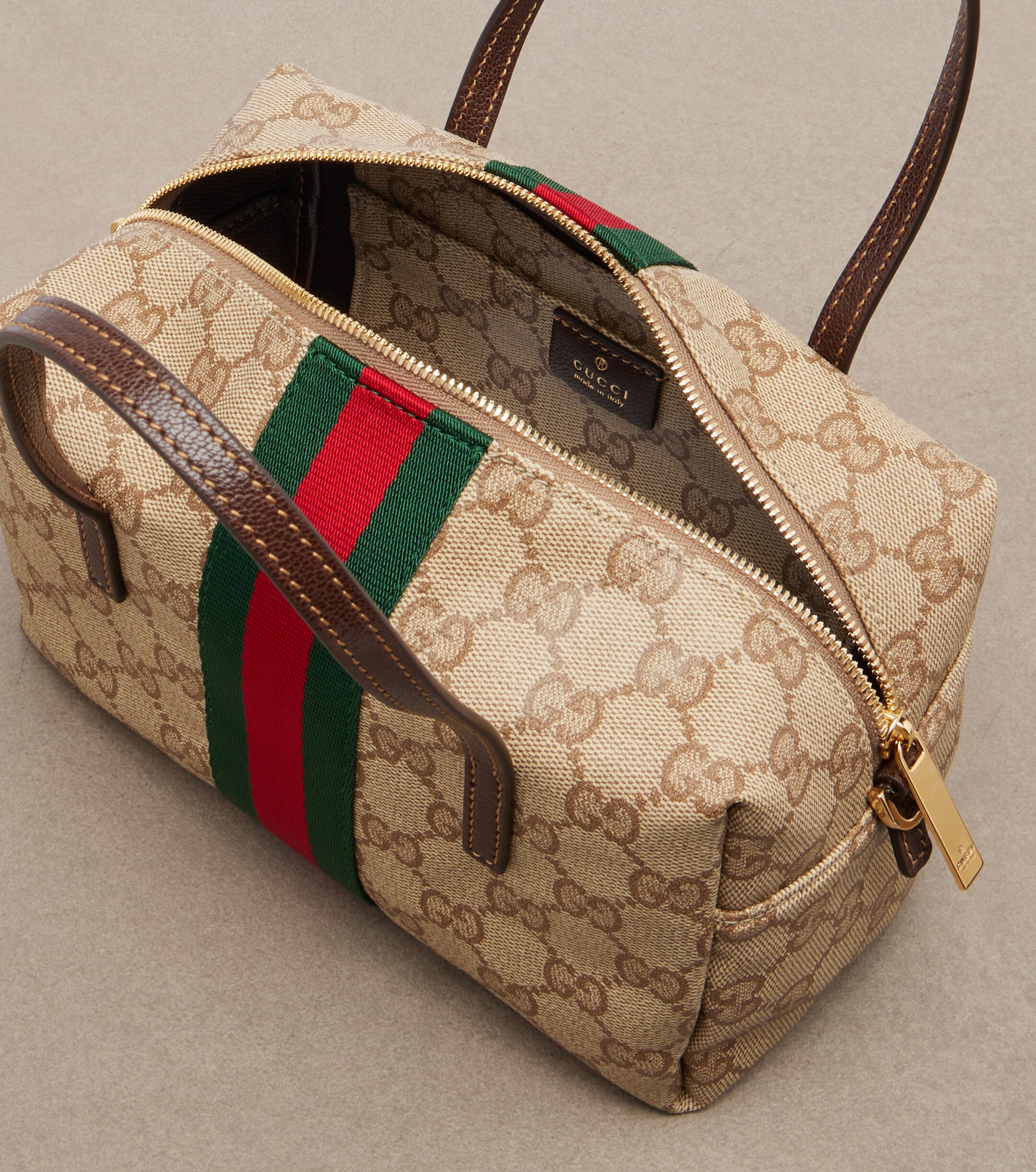 Gucci Mini GG canvas top-handle bag