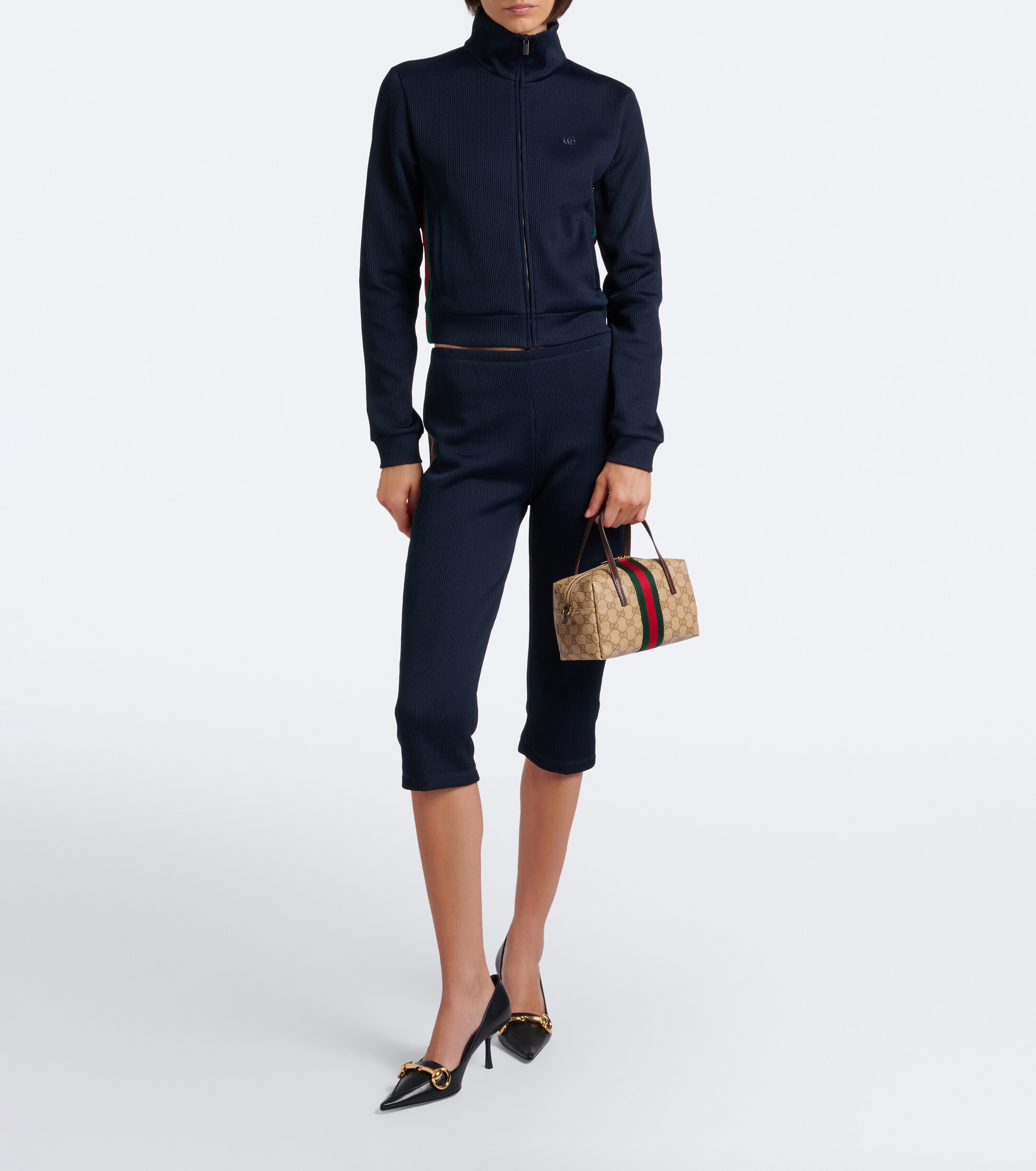 Gucci Mini GG canvas top-handle bag