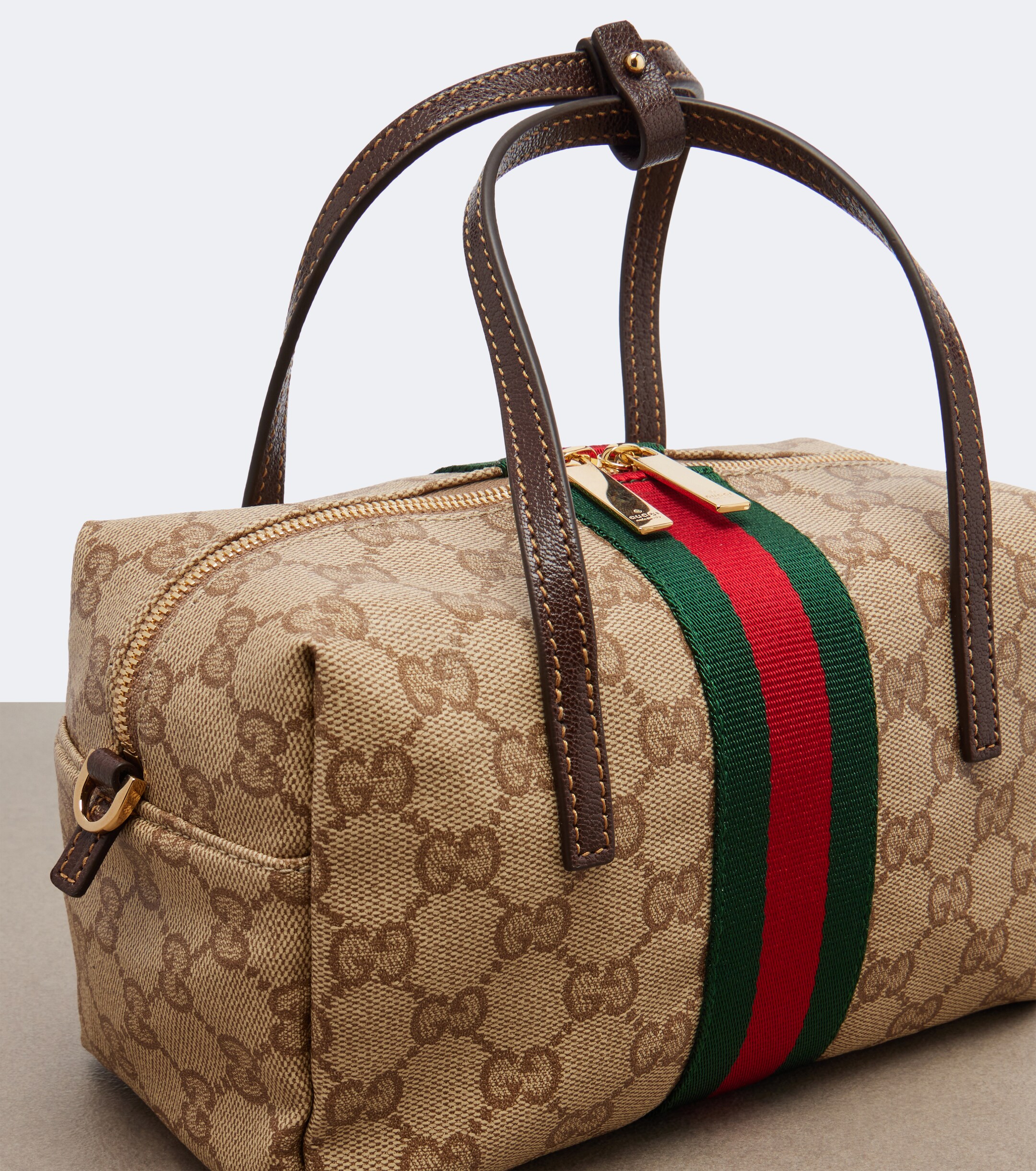 Gucci Mini GG canvas top-handle bag