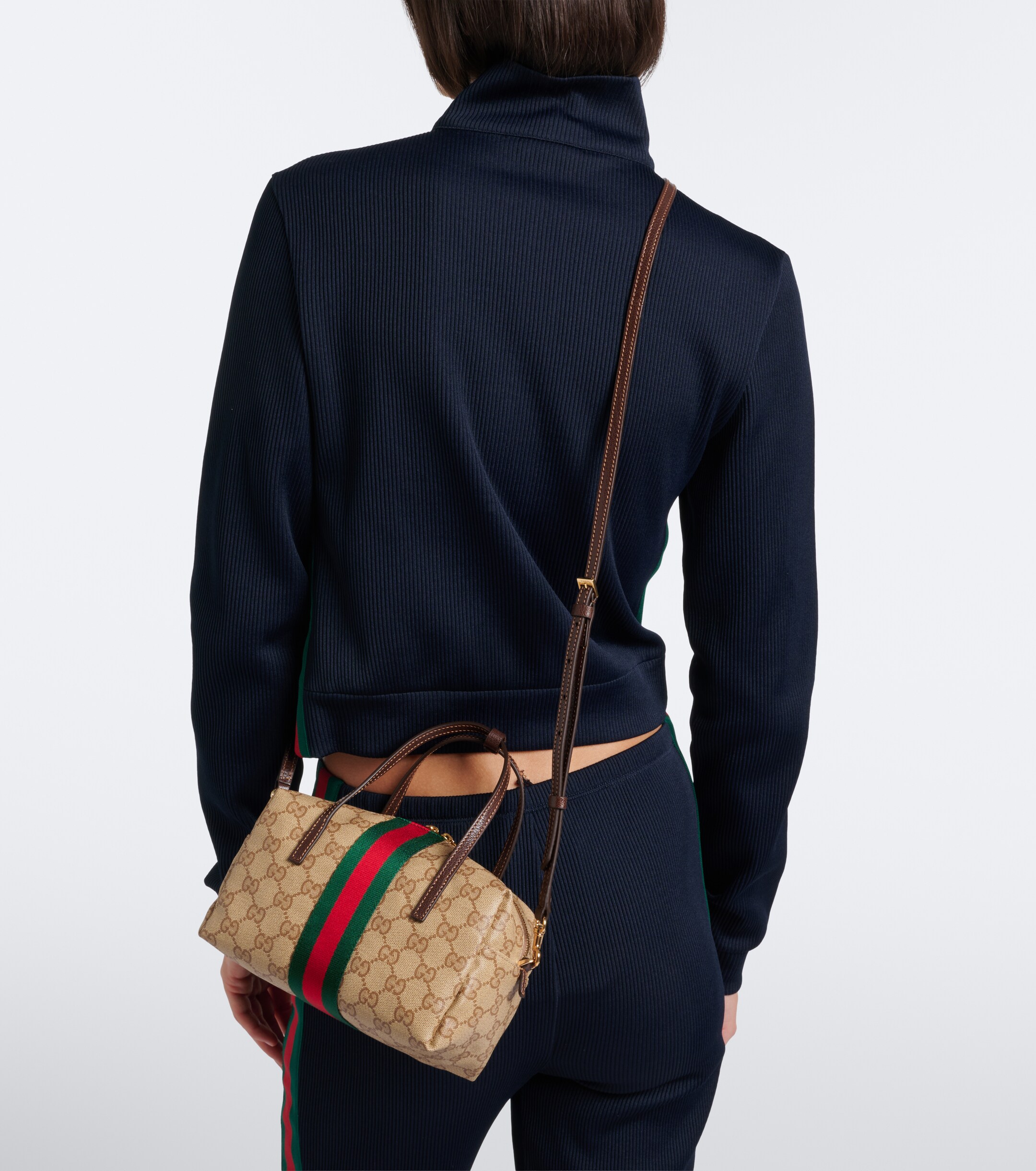 Gucci Mini GG canvas top-handle bag