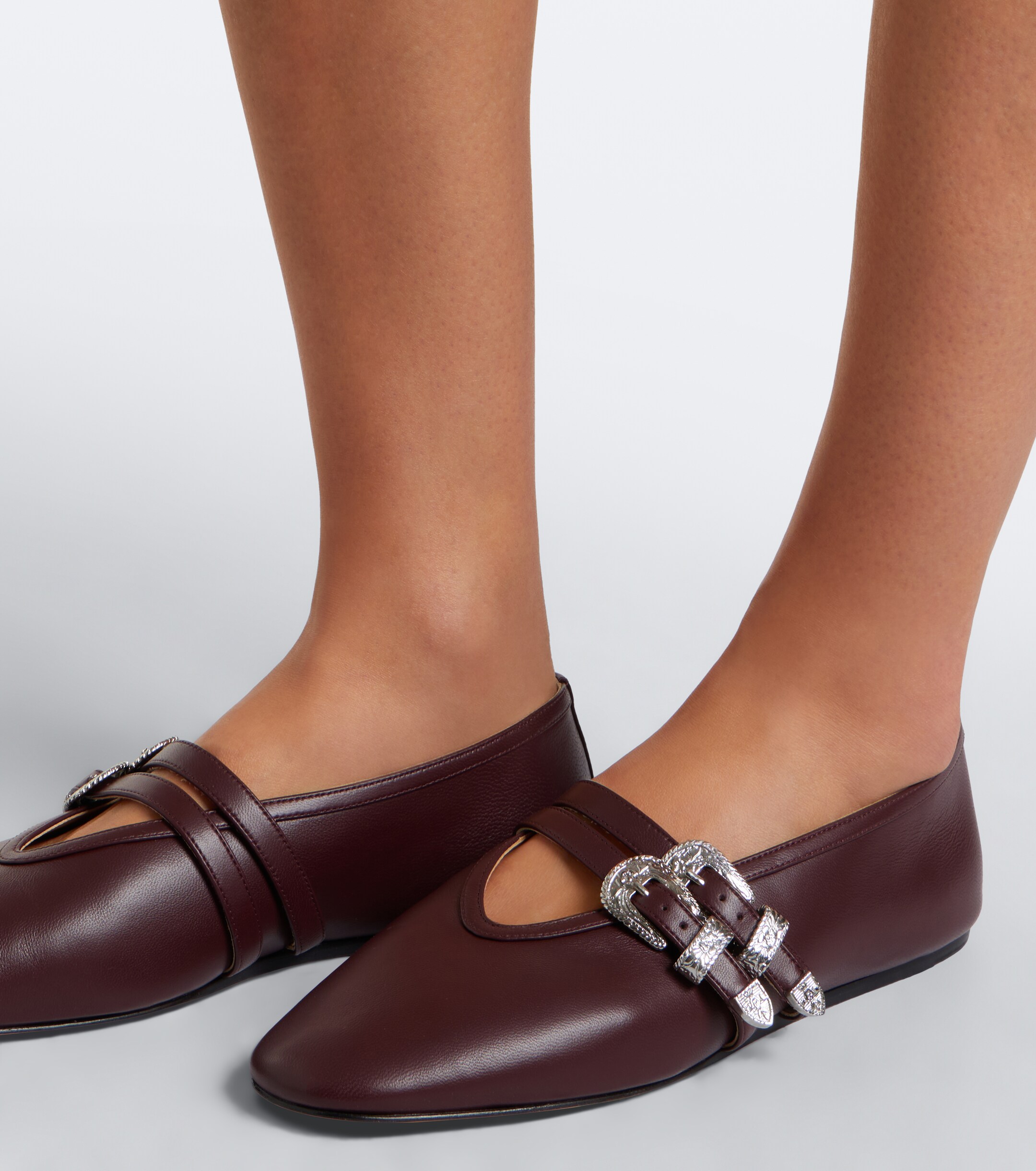 LE MONDE BERYL Le Monde Béryl Claudia leather Mary Jane flats