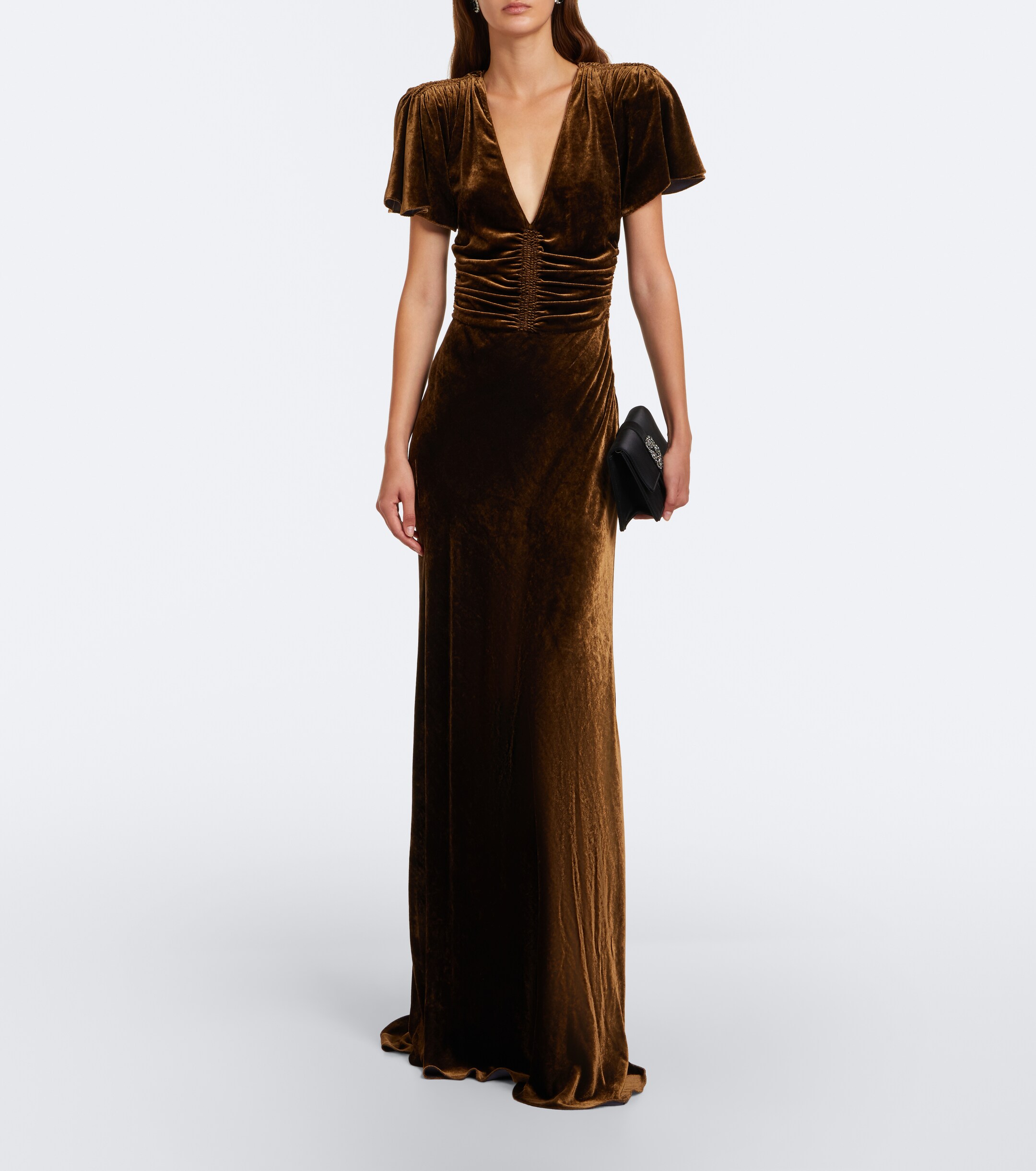 Ralph Lauren Collection Ralph Lauren Collection Charisse velvet bustier gown