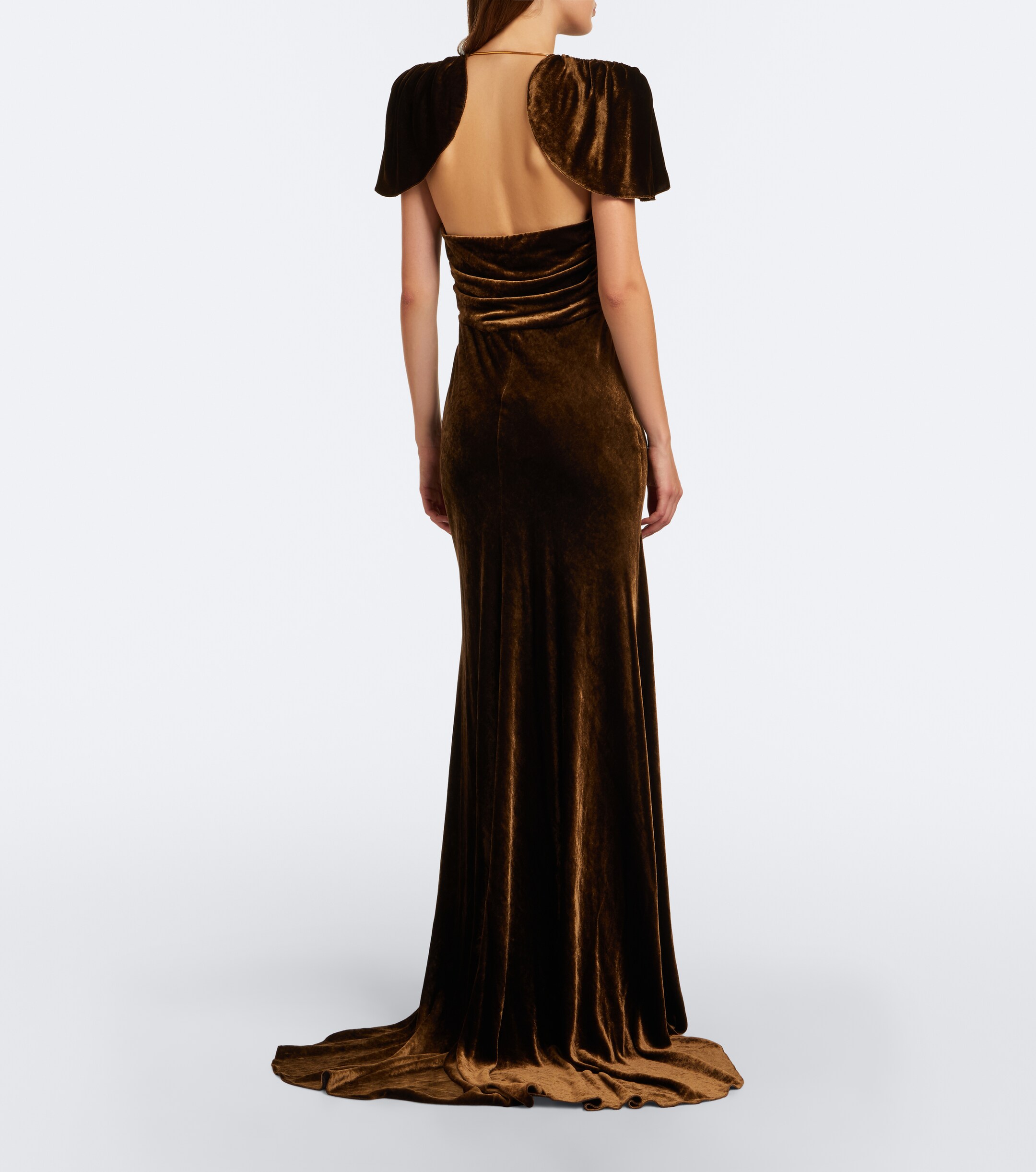 Ralph Lauren Collection Ralph Lauren Collection Charisse velvet bustier gown