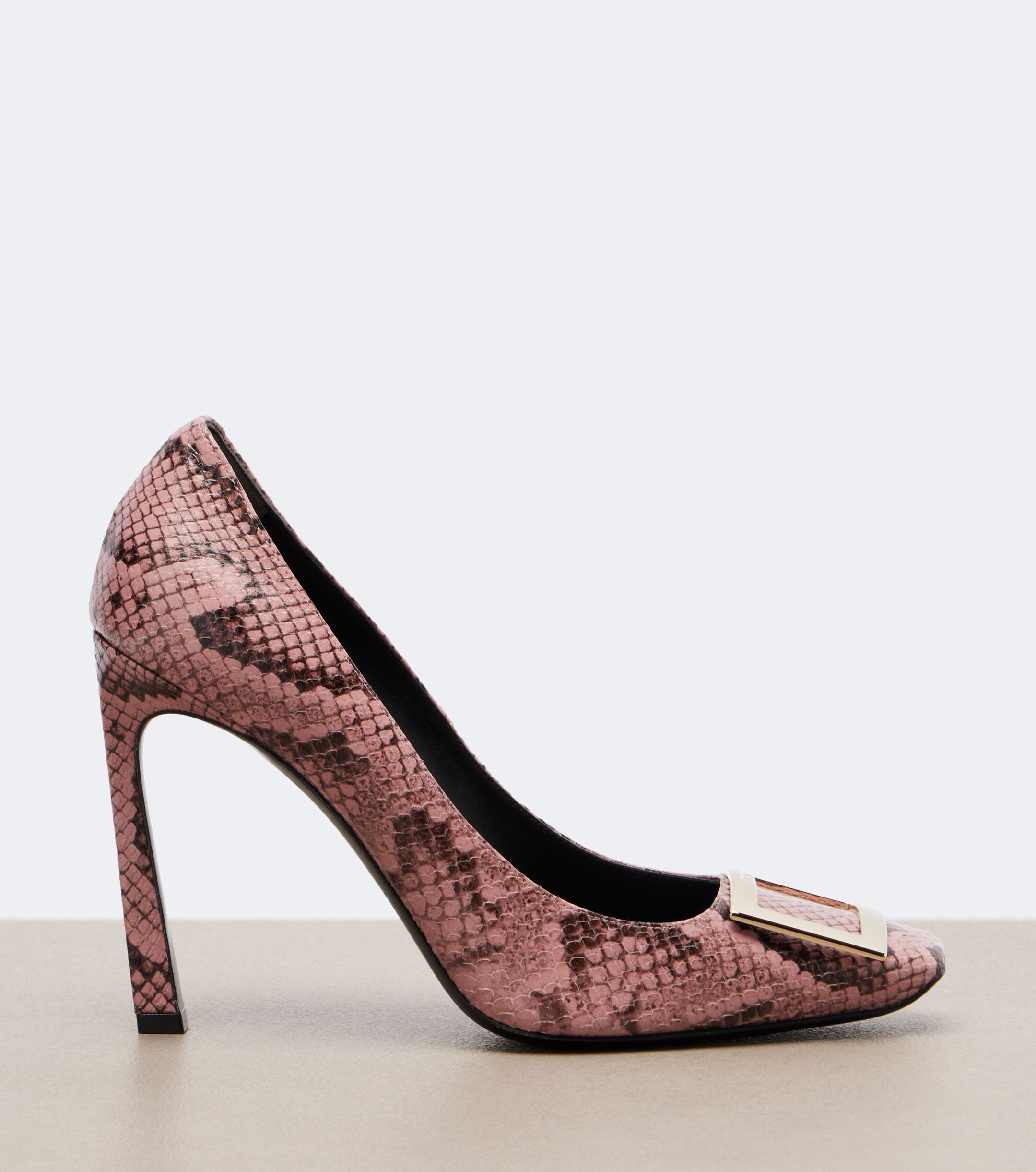 ROGER VIVIER Roger Vivier Trompette snake-print leather pumps