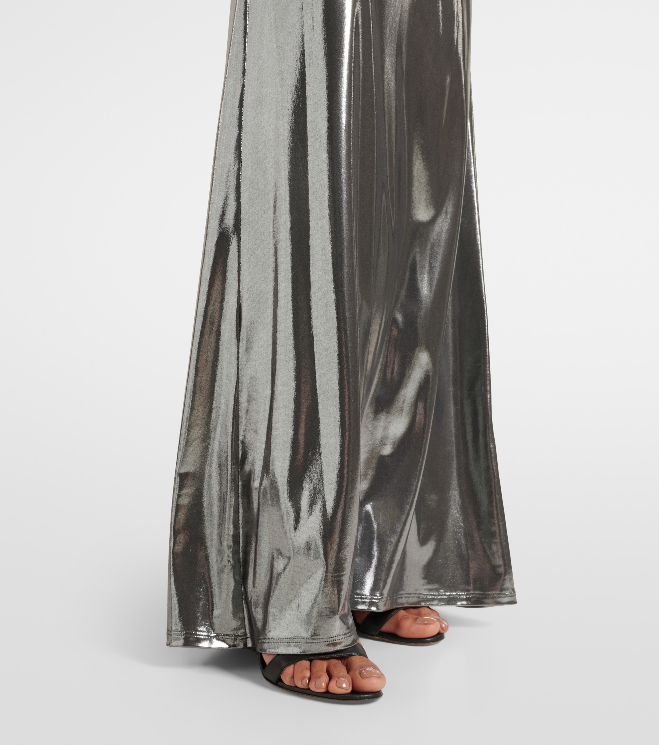 The Sei Metallic jersey gown thumbnail