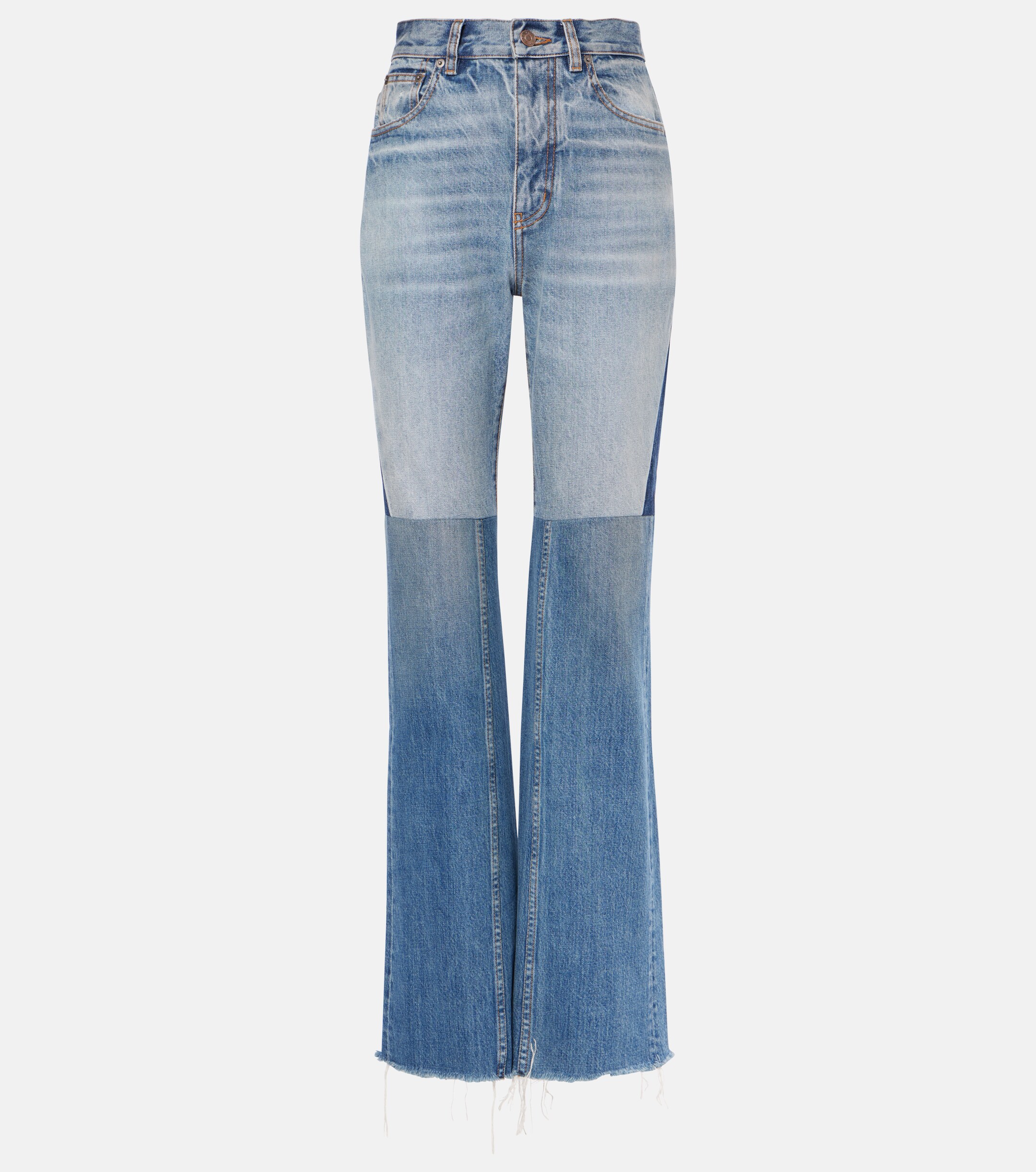 Chloé Chloé Patchwork flared jeans