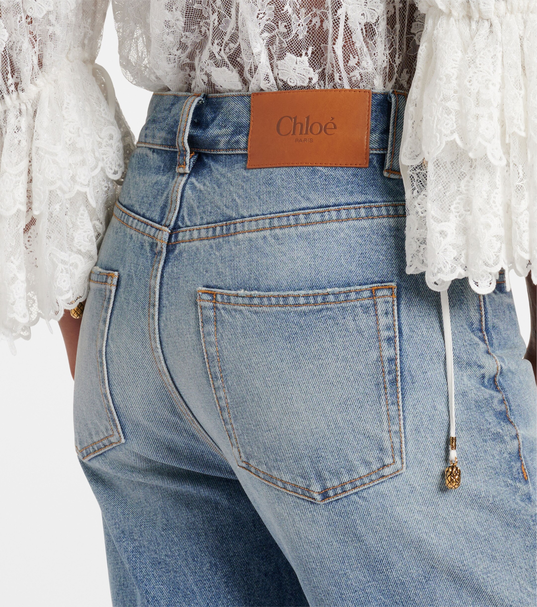 Chloé Chloé Patchwork flared jeans