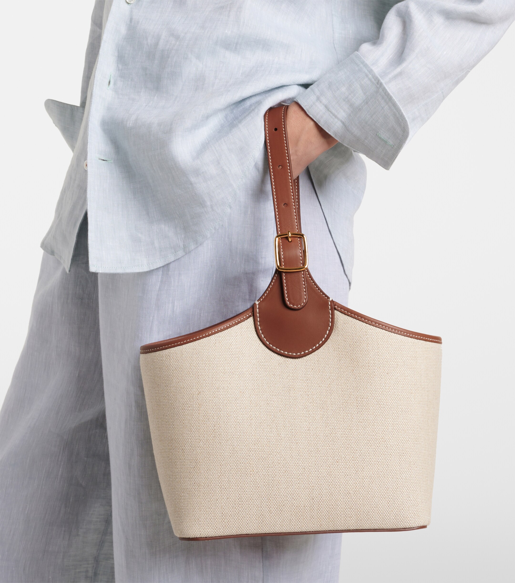 Loro Piana Bobbin canvas tote bag