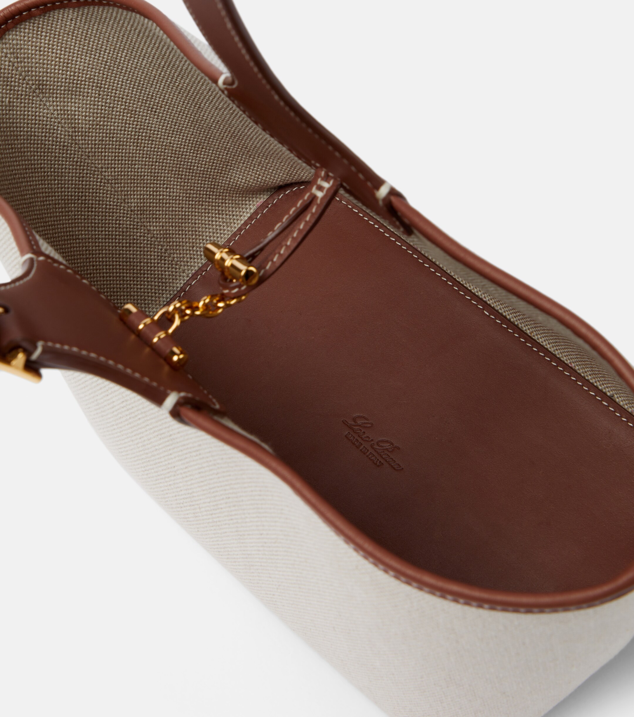 Loro Piana Bobbin canvas tote bag