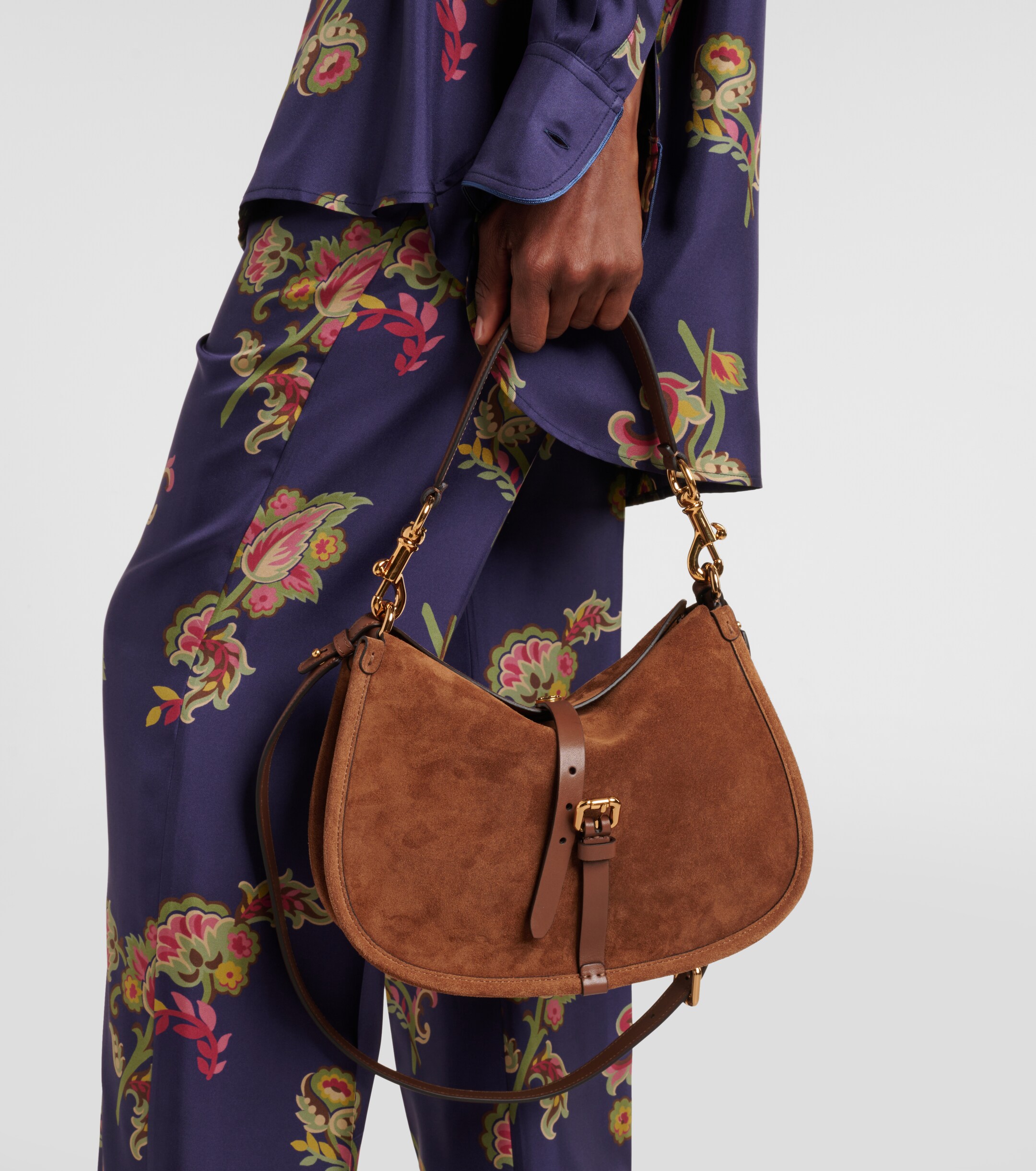Etro Small suede shoulder bag