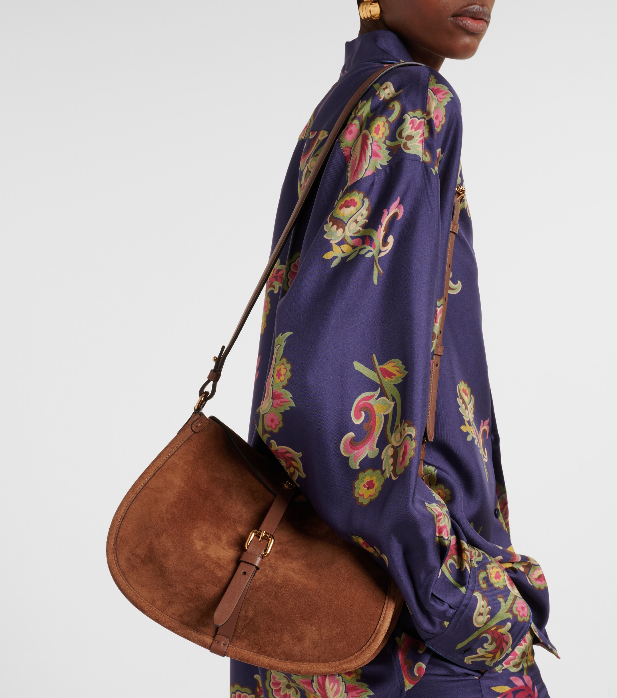 Etro Small suede shoulder bag
